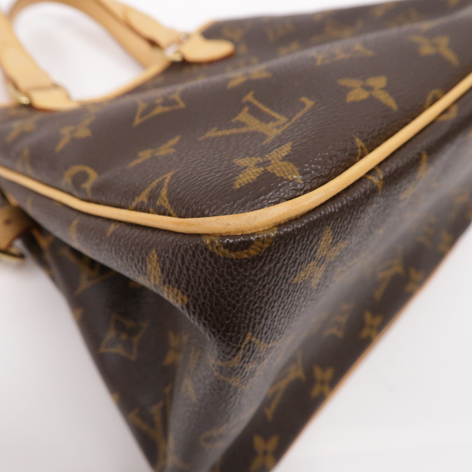 LOUIS VUITTON Monogram Batignolles金扣手挽袋啡色