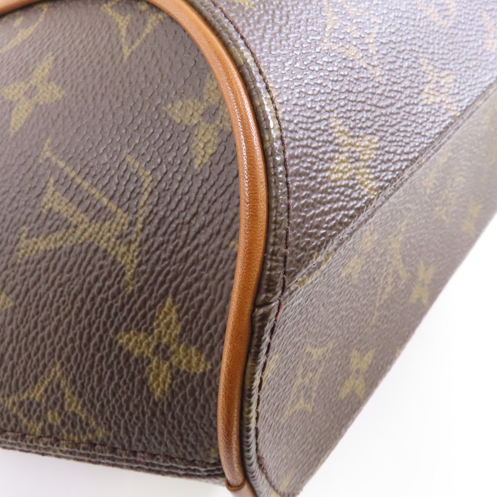 LOUIS VUITTON Monogram Ellipse PM金扣手挽袋啡色
