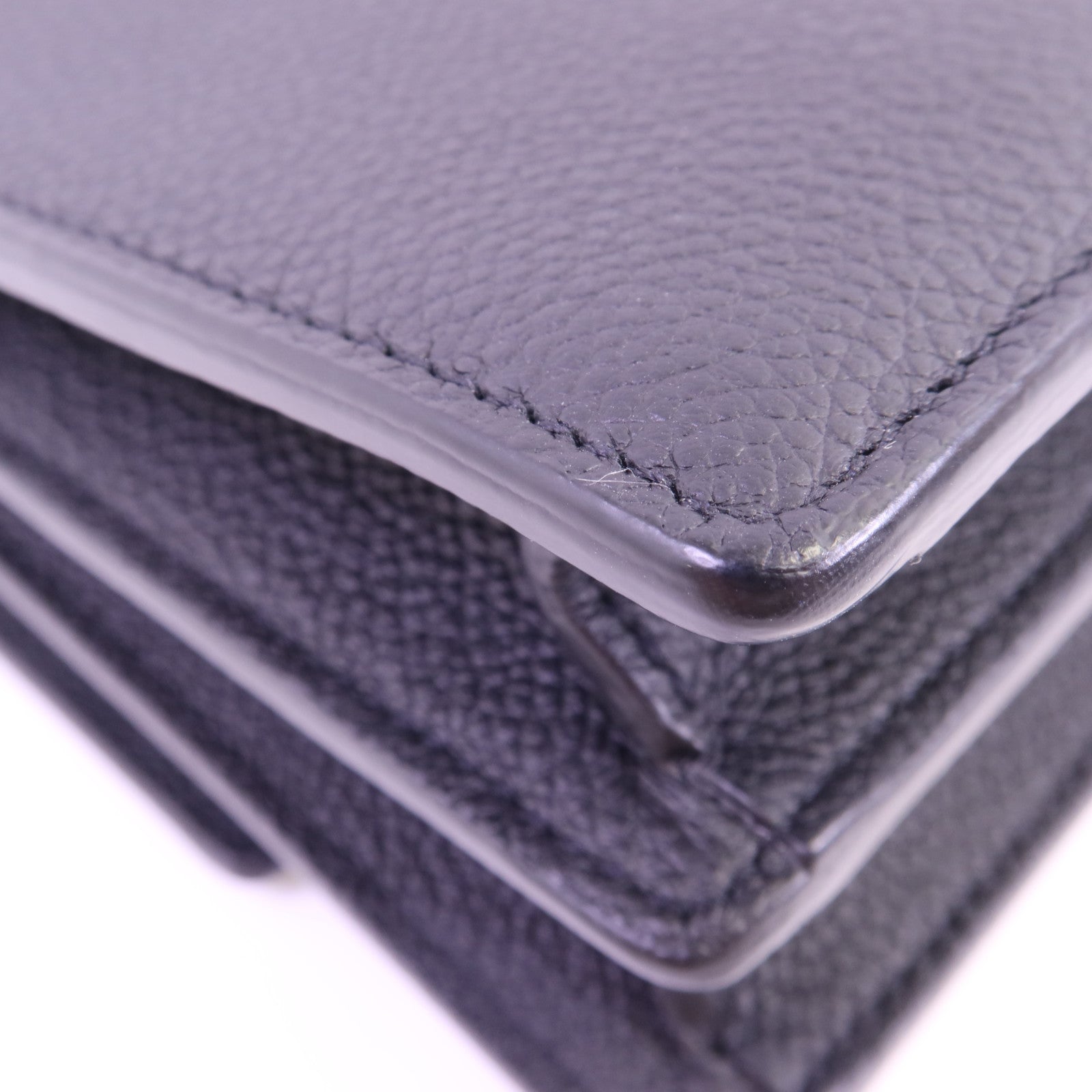 SAINT LAURENT 牛皮皮革Sunset銀扣鏈帶肩背袋