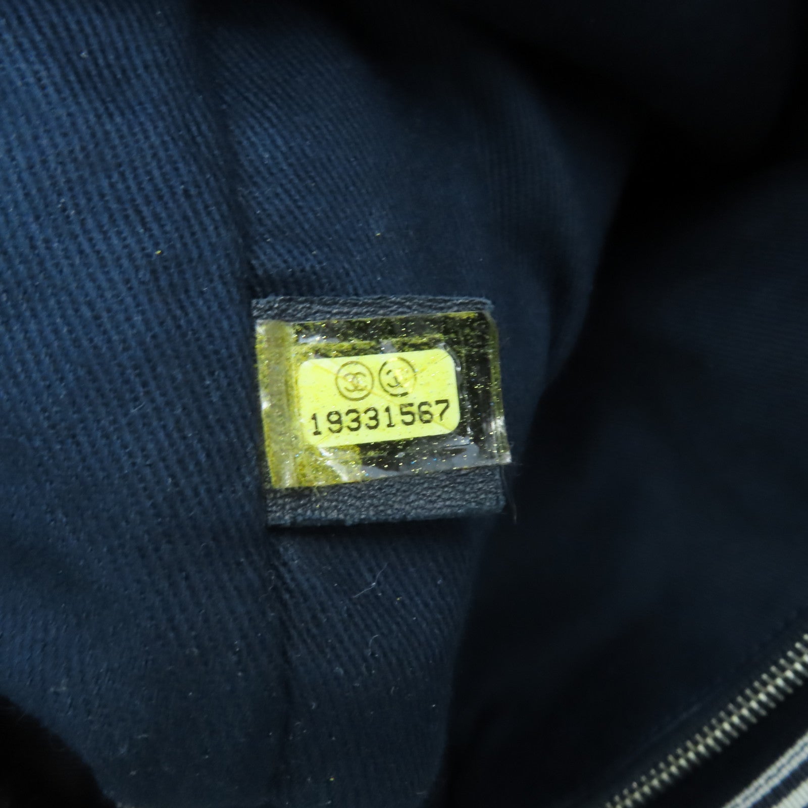 CHANEL 【激減優惠】帆布2way Shoulder Bag銀扣手挽肩背兩用袋深藍色
