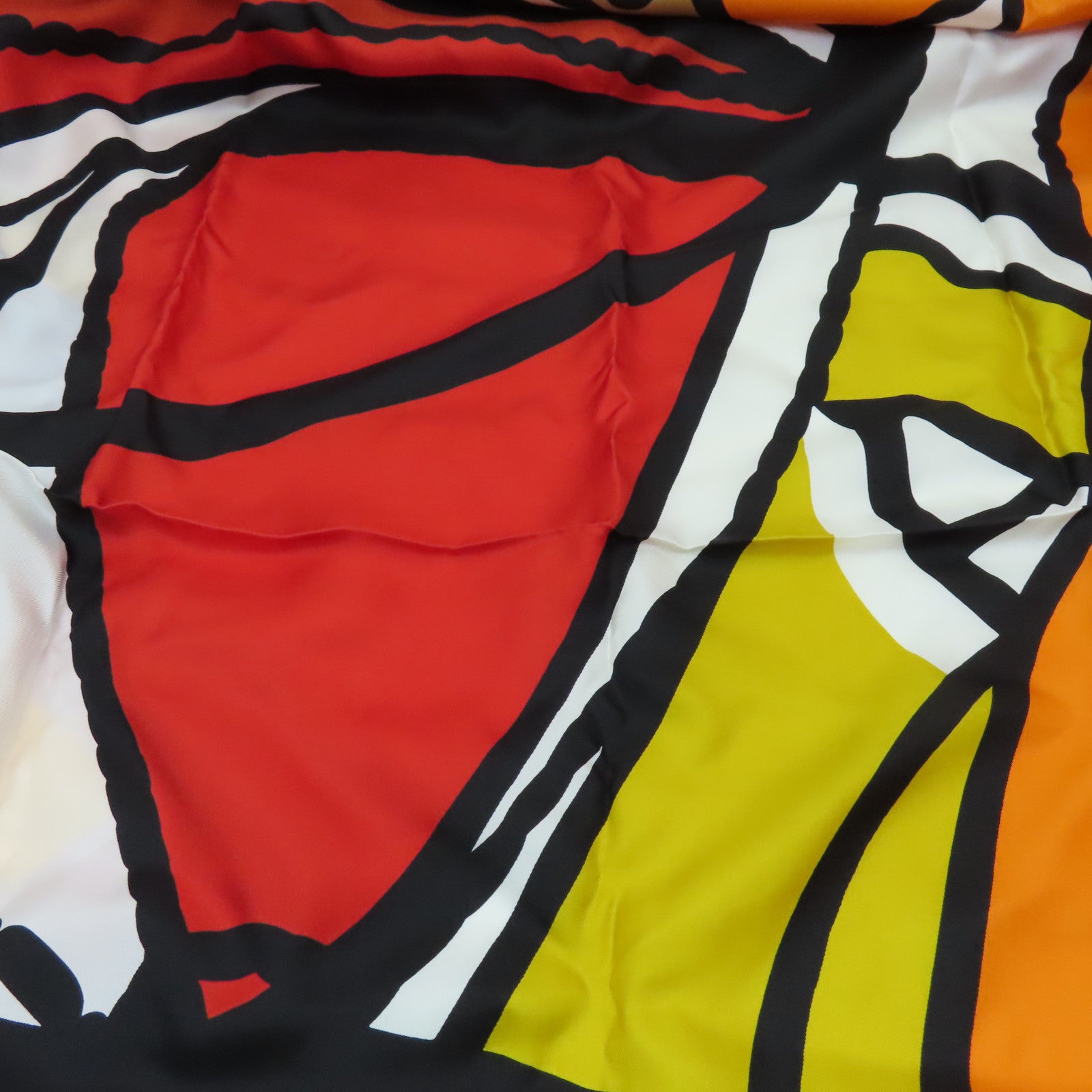HERMES Silk Scarf 90x90 Scarf Red