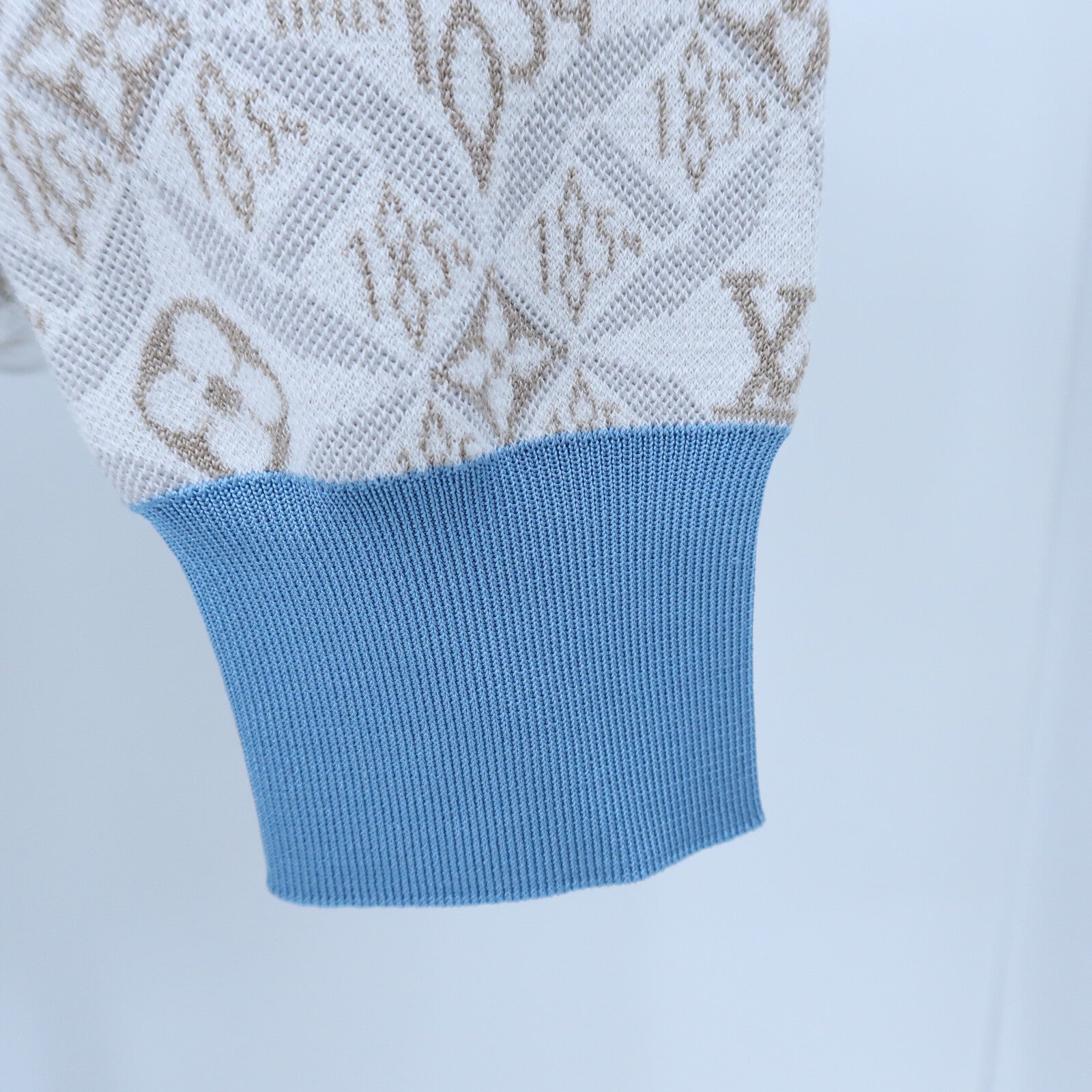 LOUIS VUITTON Silk/Cotton Long-Sleeve Cardigan針織