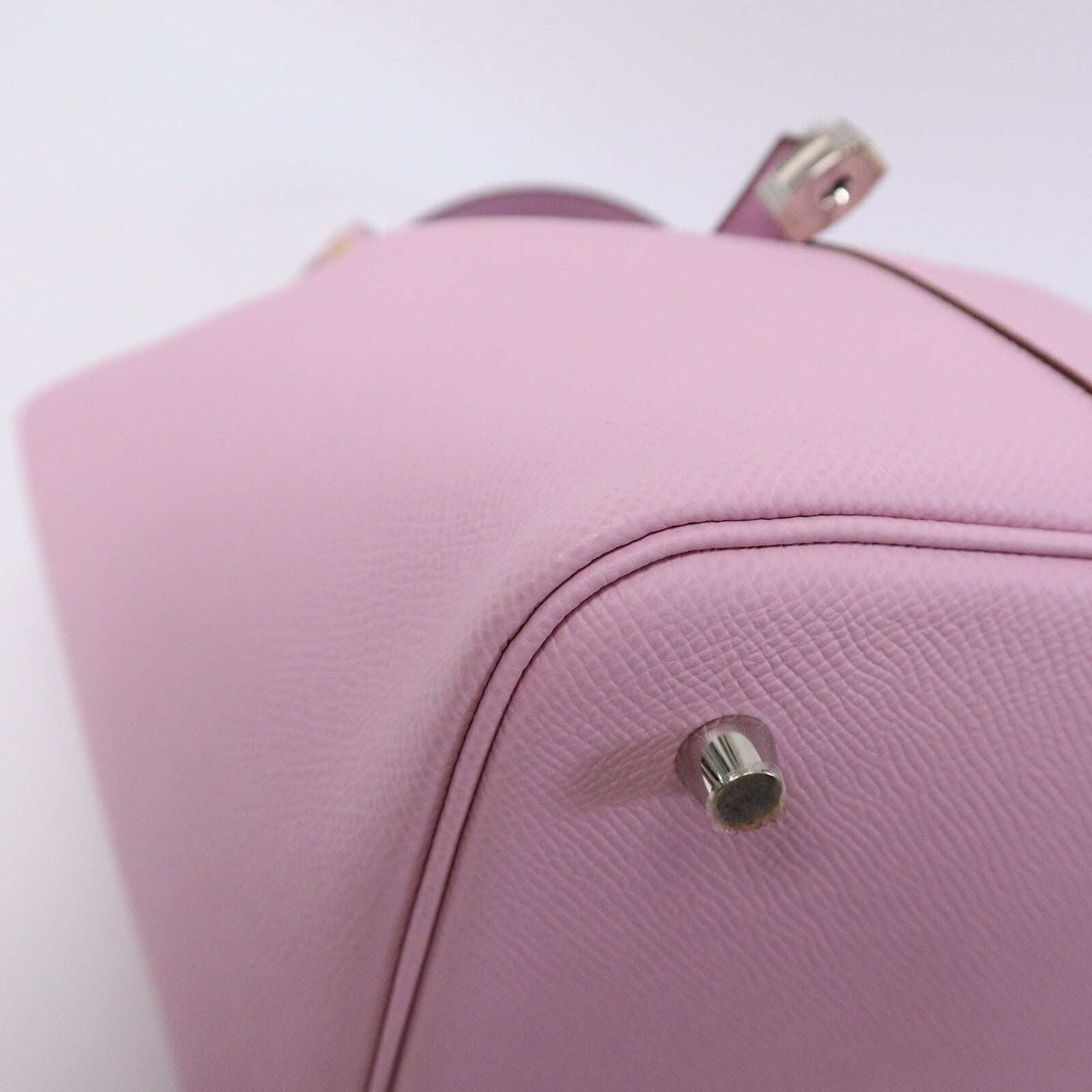 HERMES Epsom皮革Picotin MM手挽袋Mauve Sylvestre