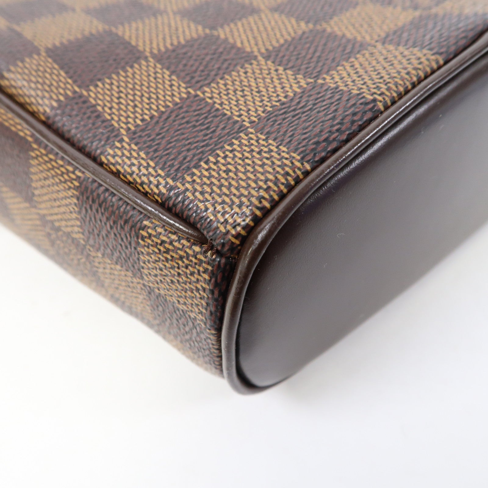 LOUIS VUITTON Damier Ipanema PM金扣肩背袋啡色