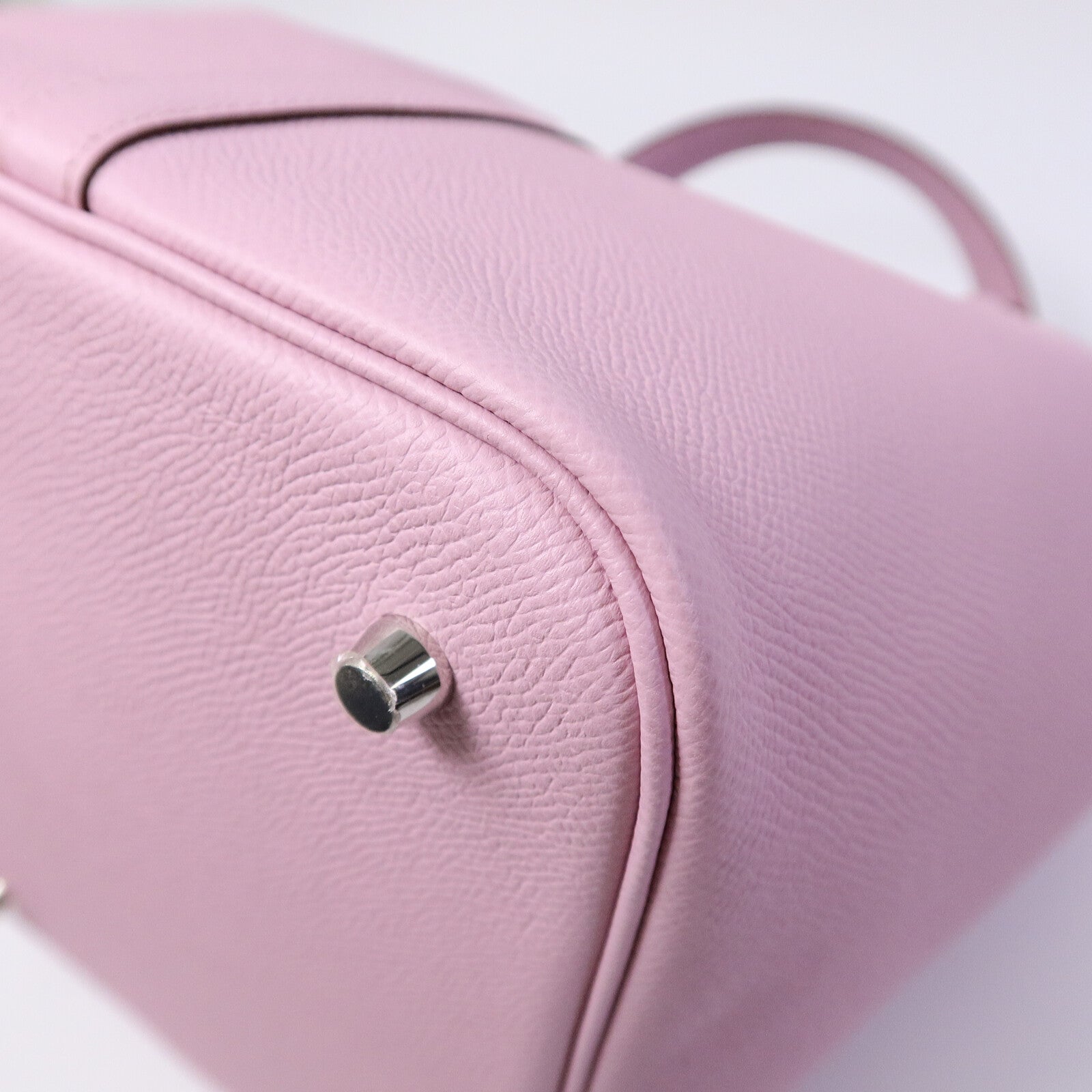 HERMES Epsom皮革Picotin MM手挽袋Mauve Sylvestre