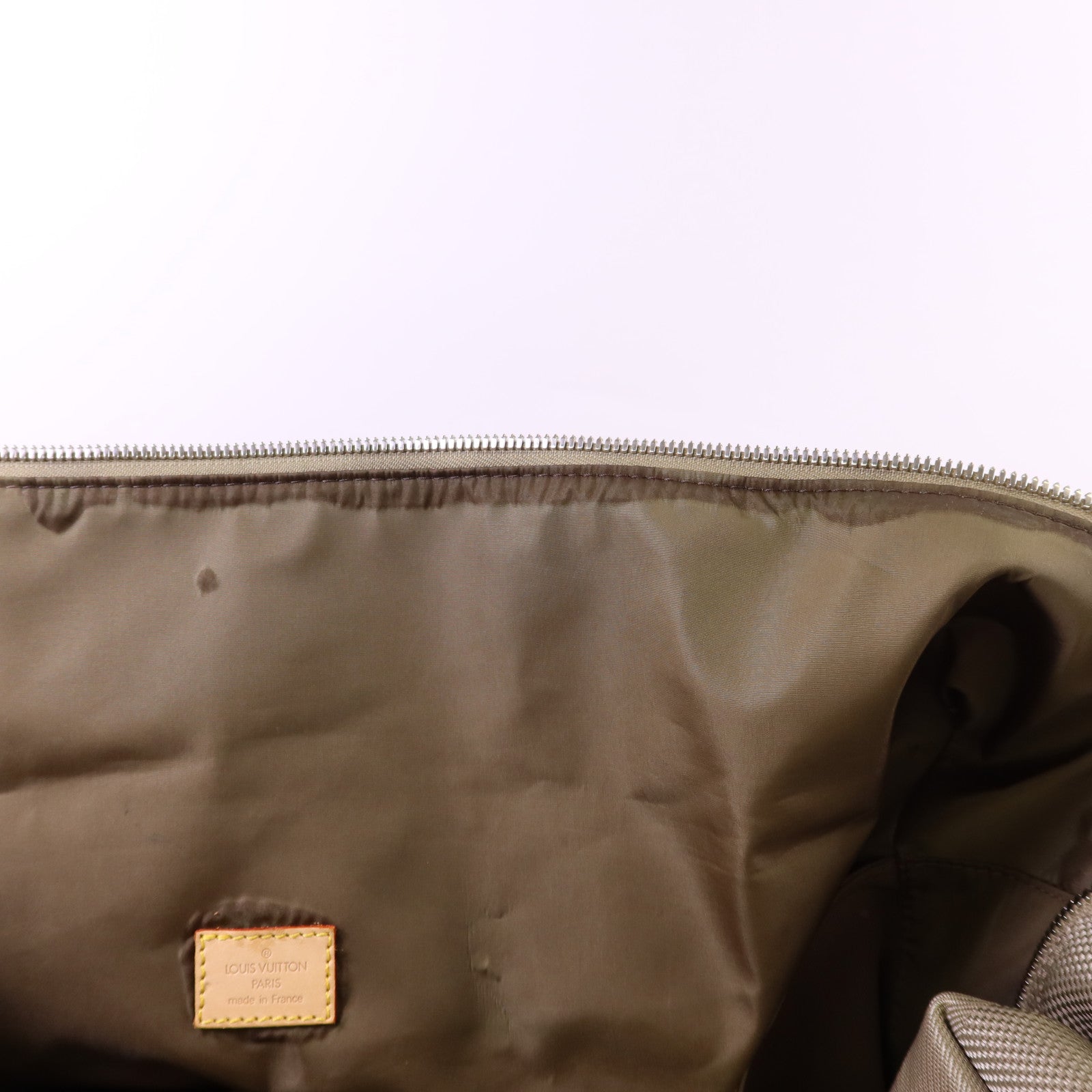 LOUIS VUITTON Damier Geant 帆布 Souverain Keepall 2005銀扣手挽肩背兩用袋