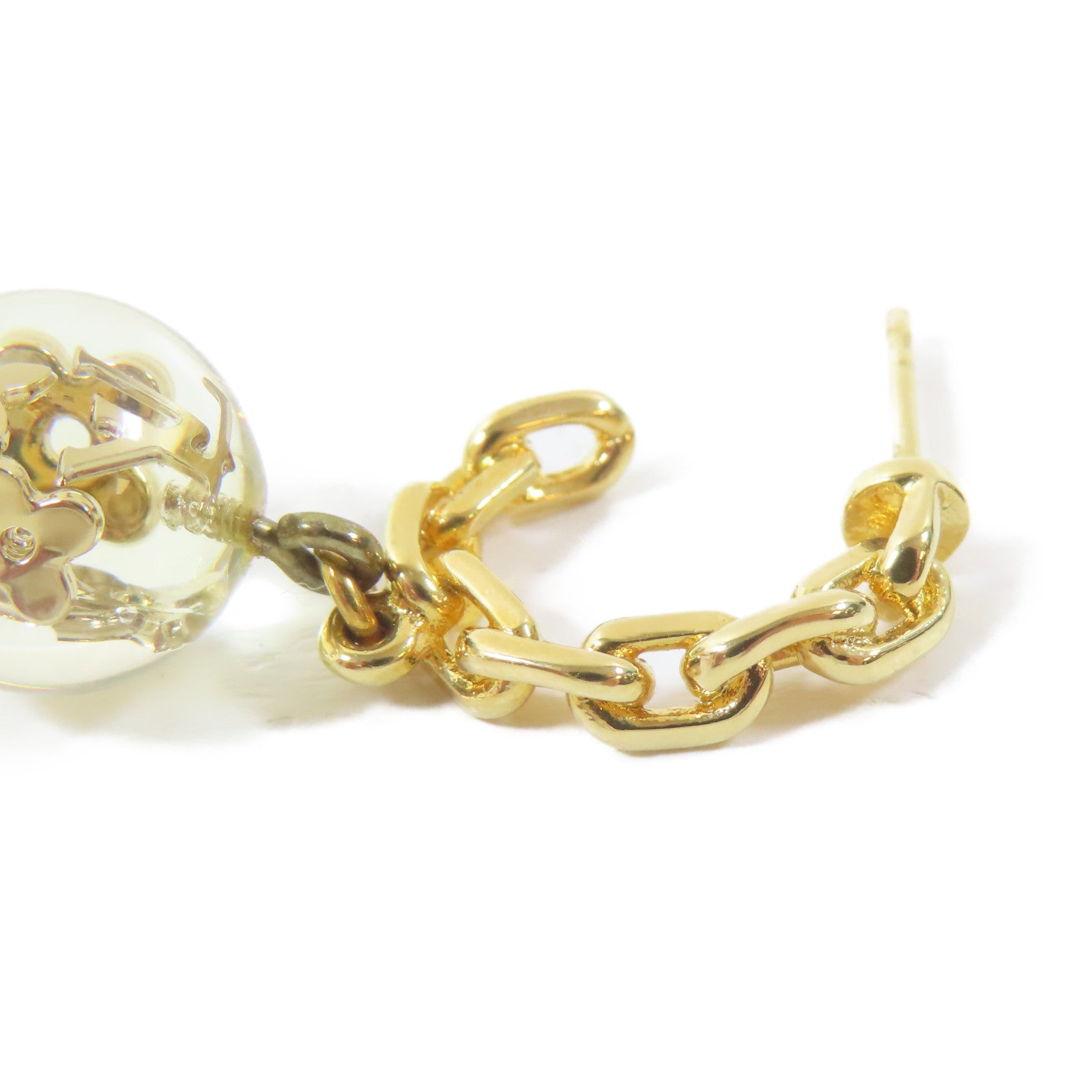 LOUIS VUITTON 金屬Buckle Dreyer Buhl Earrings耳環金色
