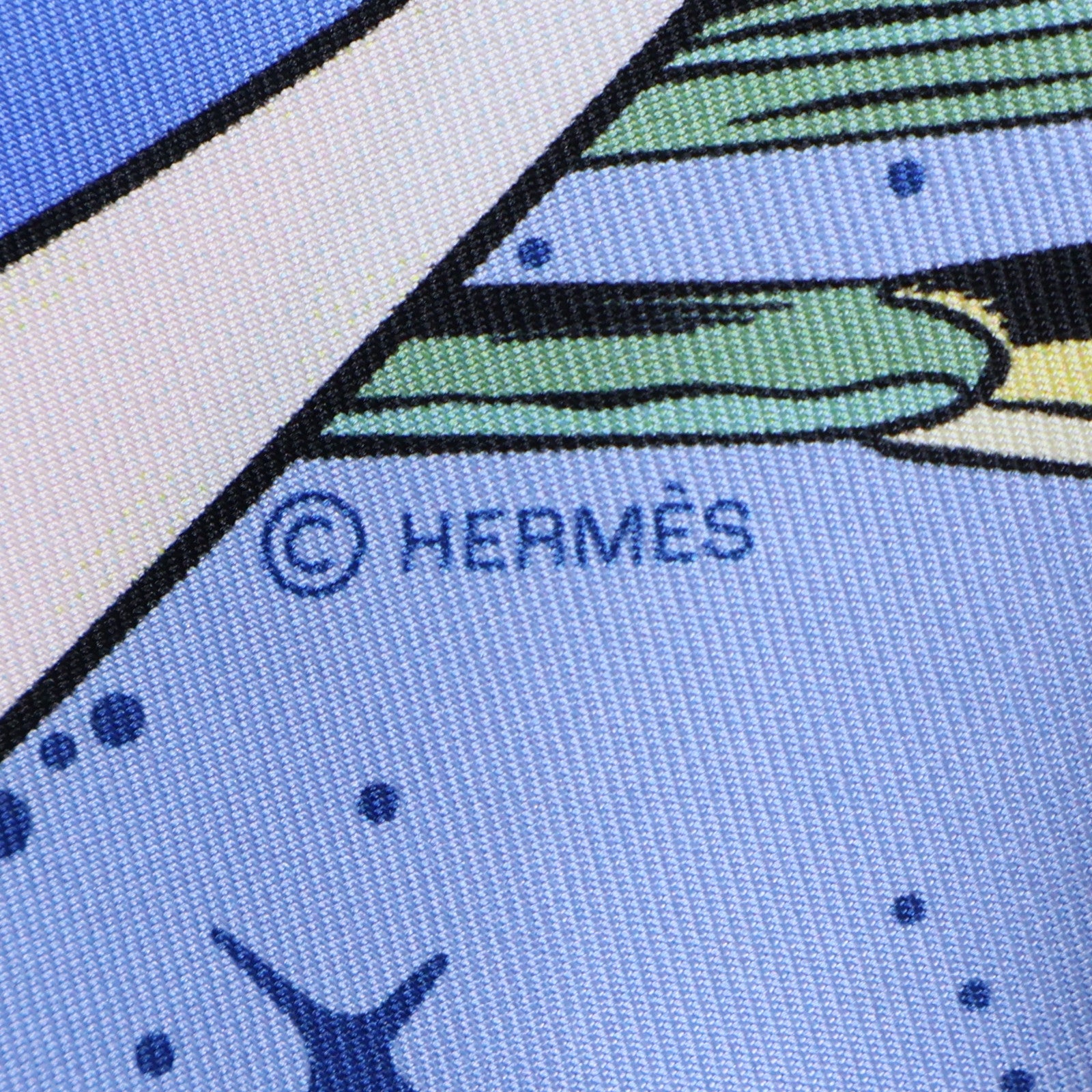 HERMES 絲質Scarf絲巾彩色