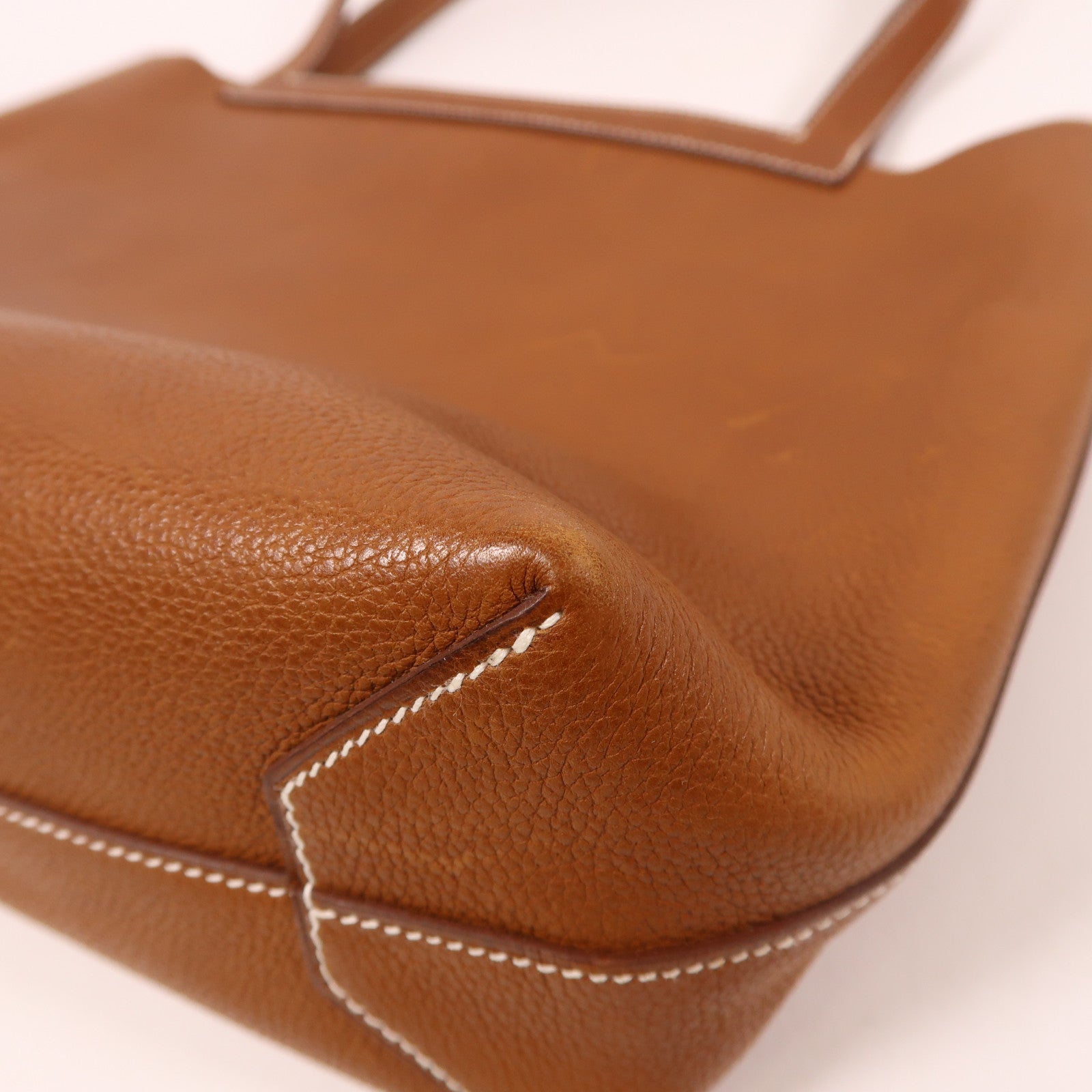 HERMES【激減優惠】 Barenia皮革Cabasellier 31肩背袋啡色