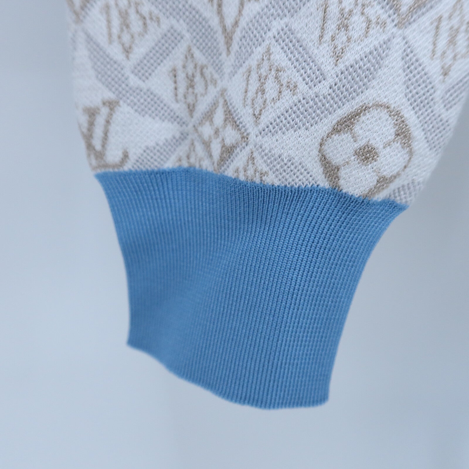 LOUIS VUITTON Silk/Cotton Long-Sleeve Cardigan針織