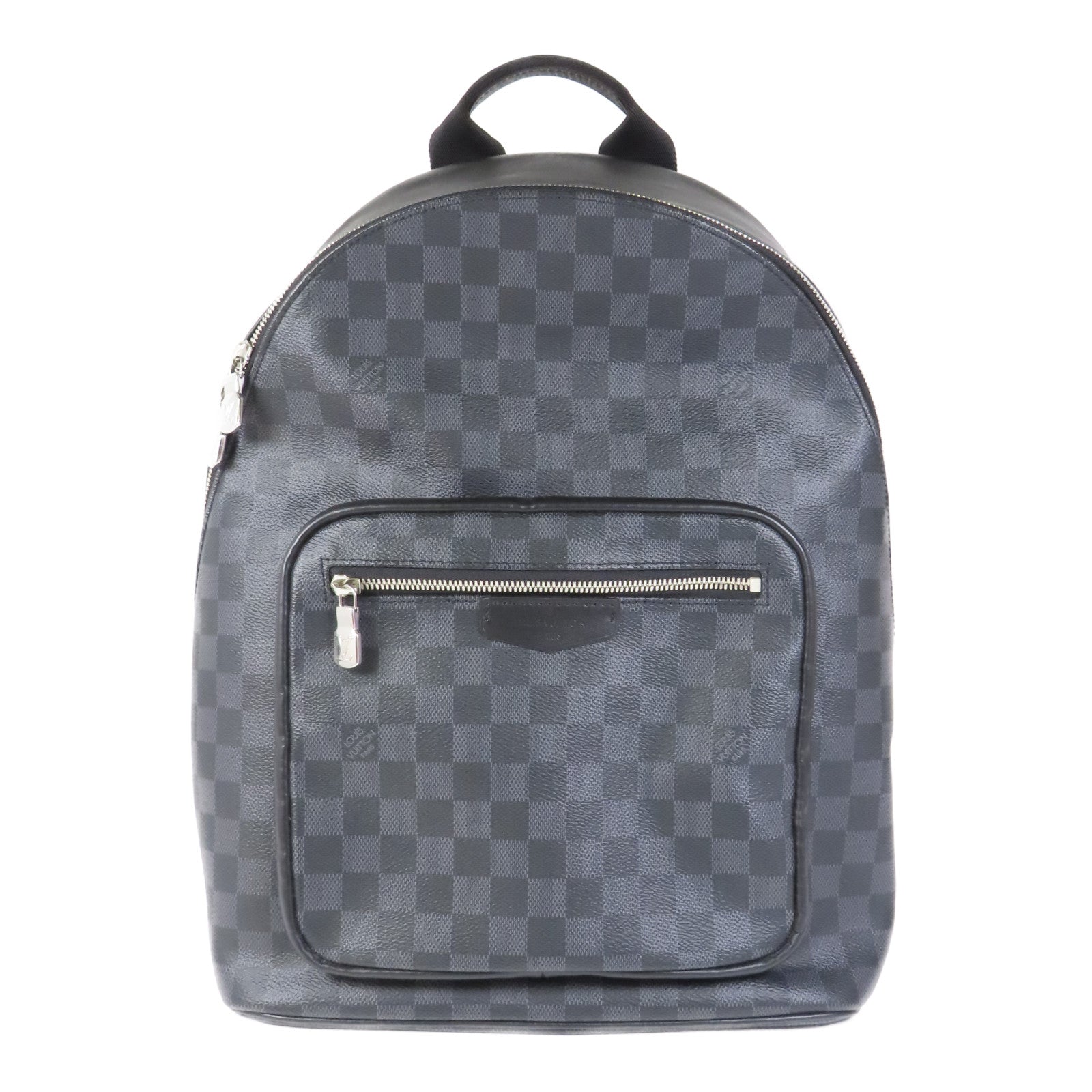 LOUIS VUITTON Damier Graphite Josh Backpack銀扣背包