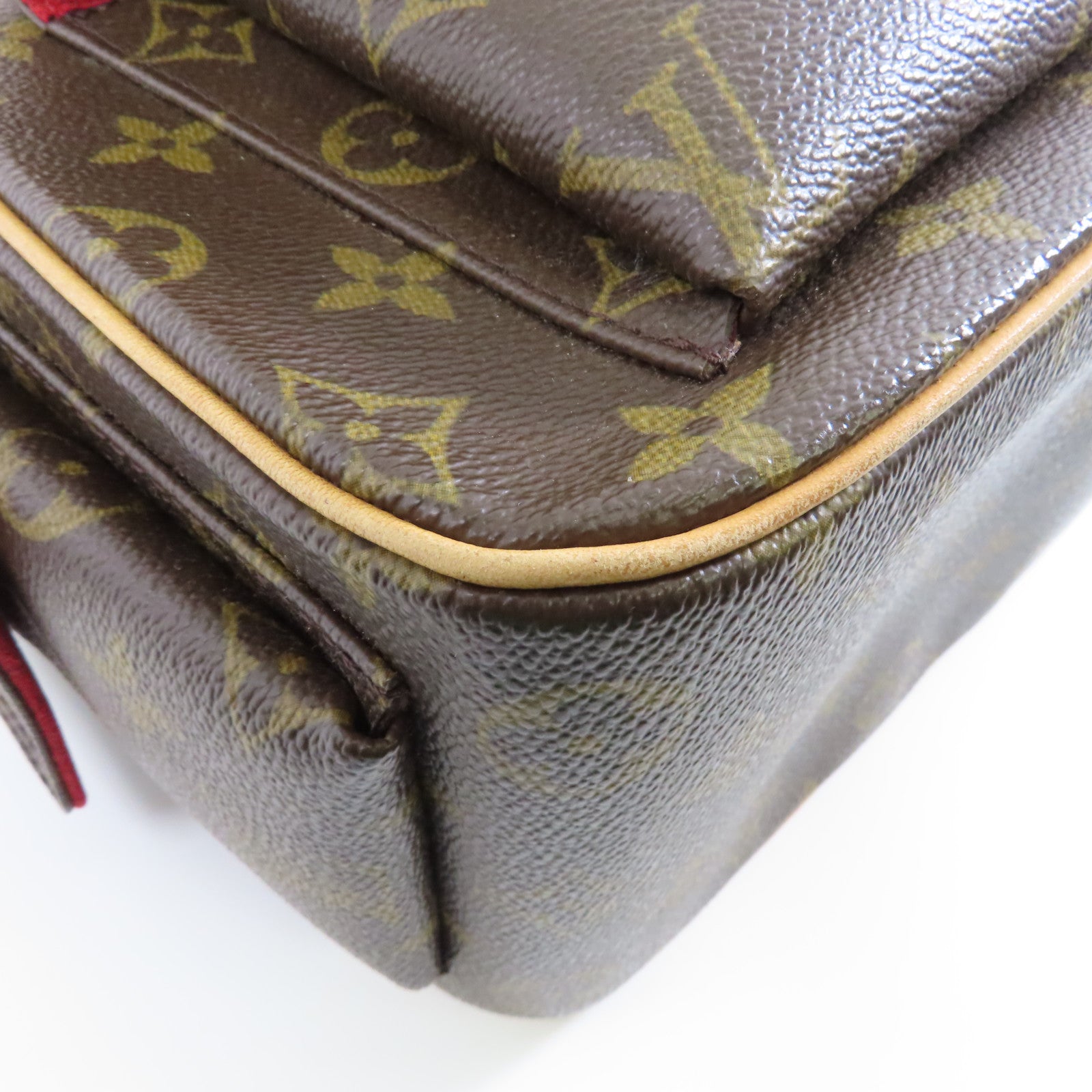 LOUIS VUITTON Monogram Excentri-cite金扣手挽袋啡色