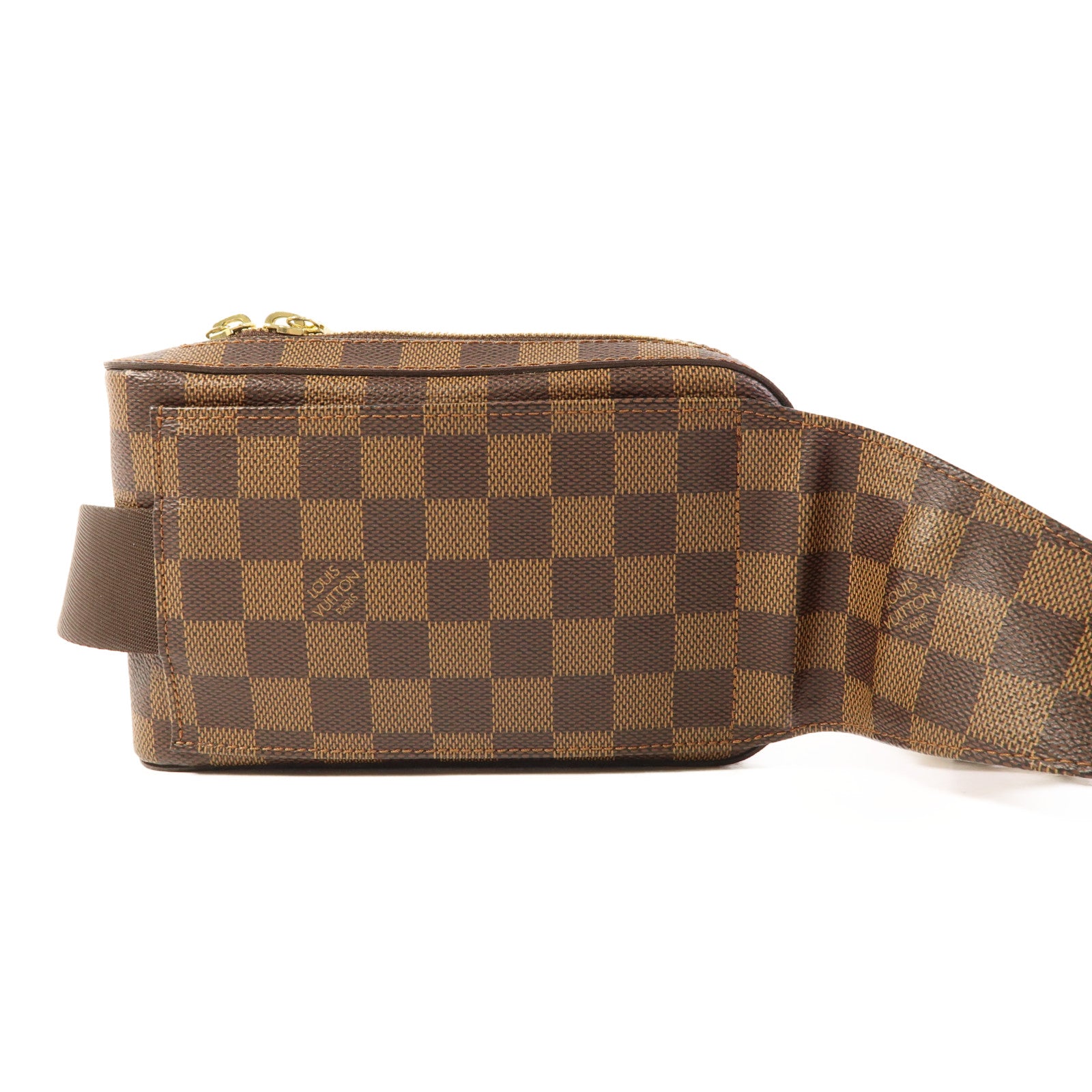 LOUIS VUITTON Damier Geronimos金扣腰包