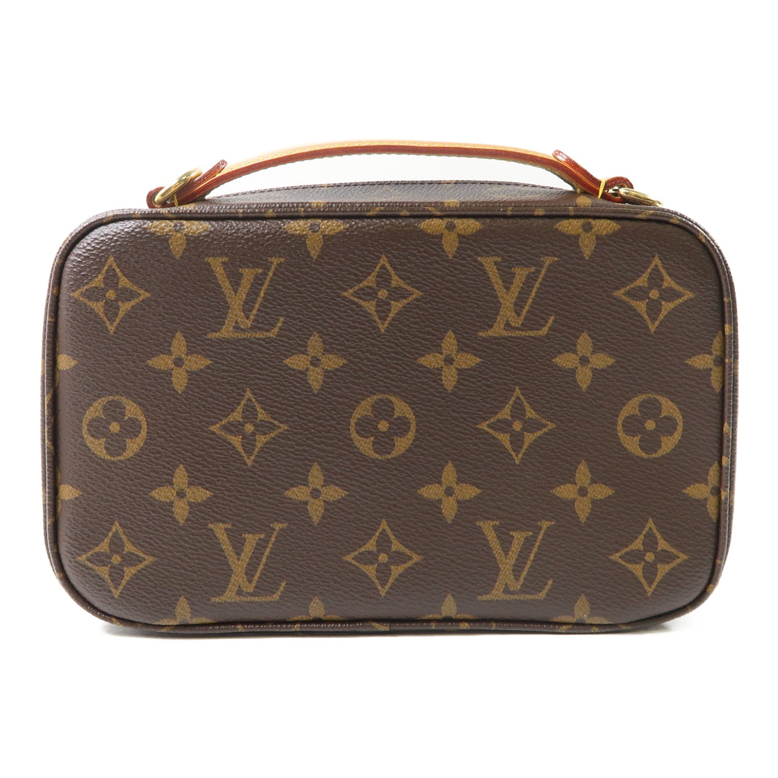 LOUIS VUITTON Monogram Utility金扣手挽肩背兩用袋啡色