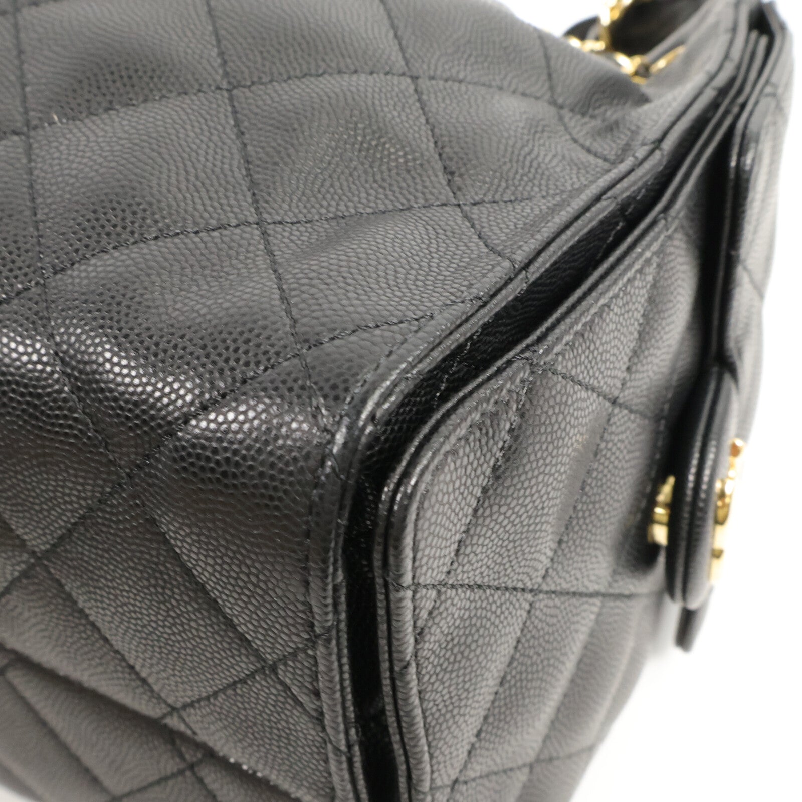 CHANEL 牛皮皮革C25 Small鏈帶手挽袋