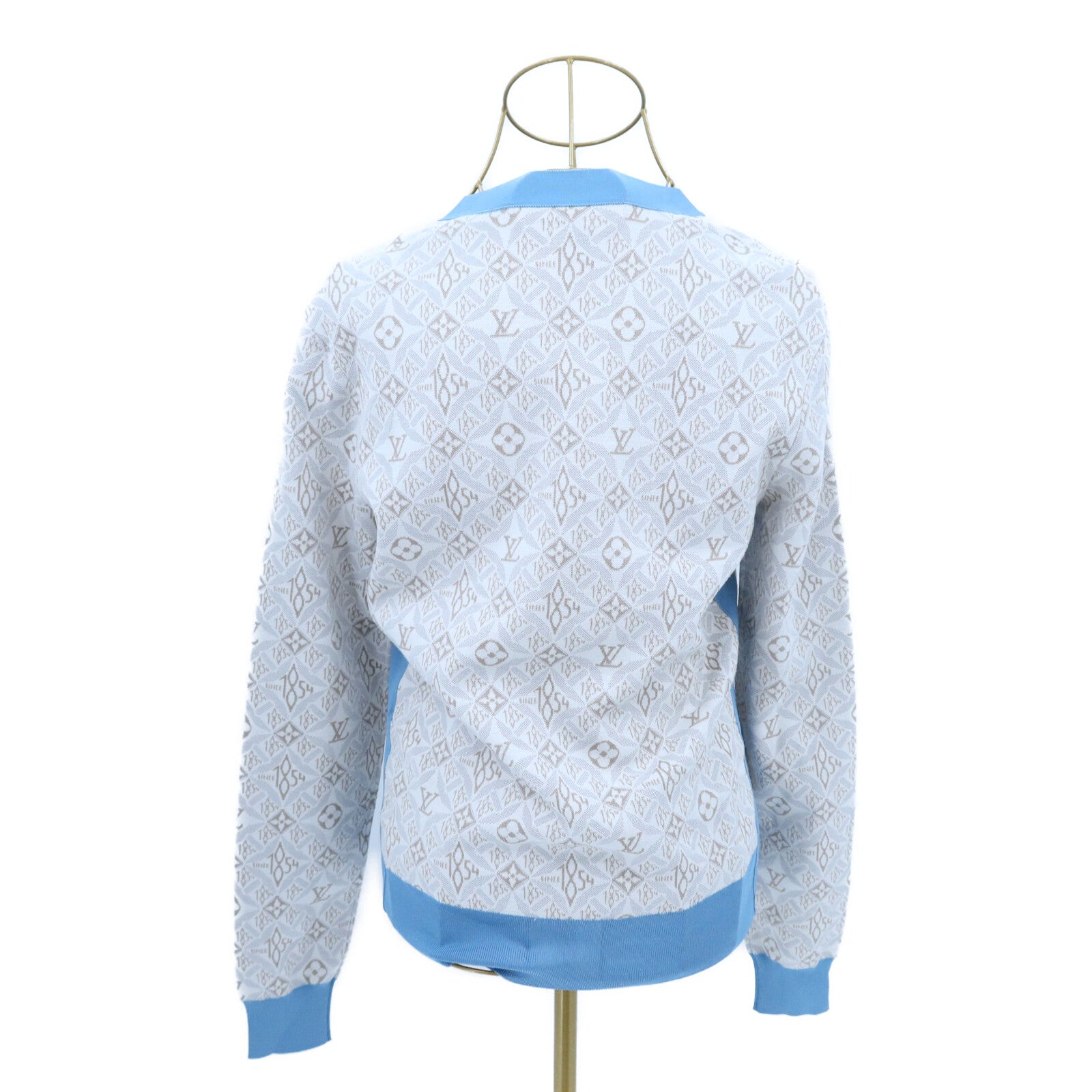 LOUIS VUITTON Silk/Cotton Long-Sleeve Cardigan針織