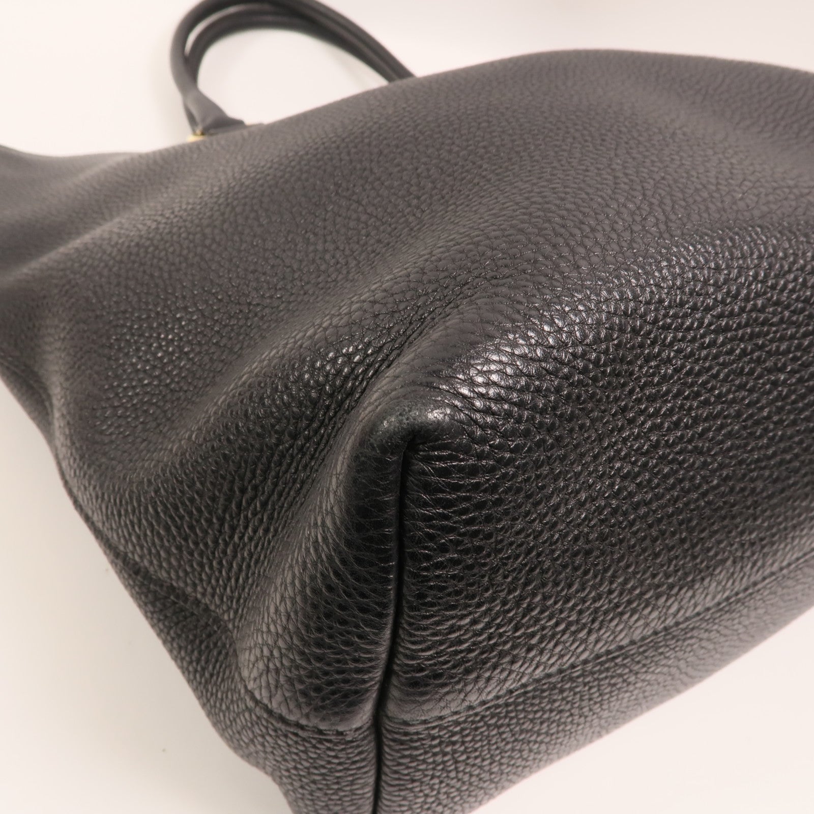 PRADA 牛皮皮革Vitello Phoenix金扣手挽肩背兩用袋