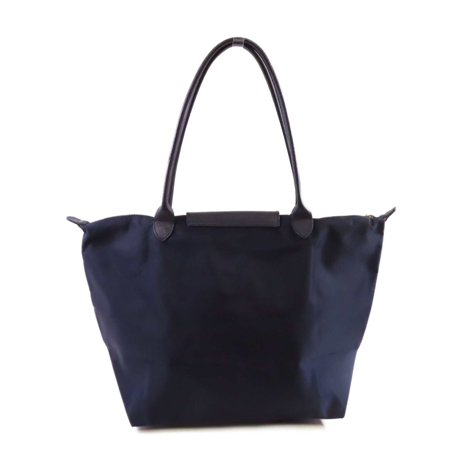 Longchamp 尼龍Tote Bag銀扣肩背袋寶藍色