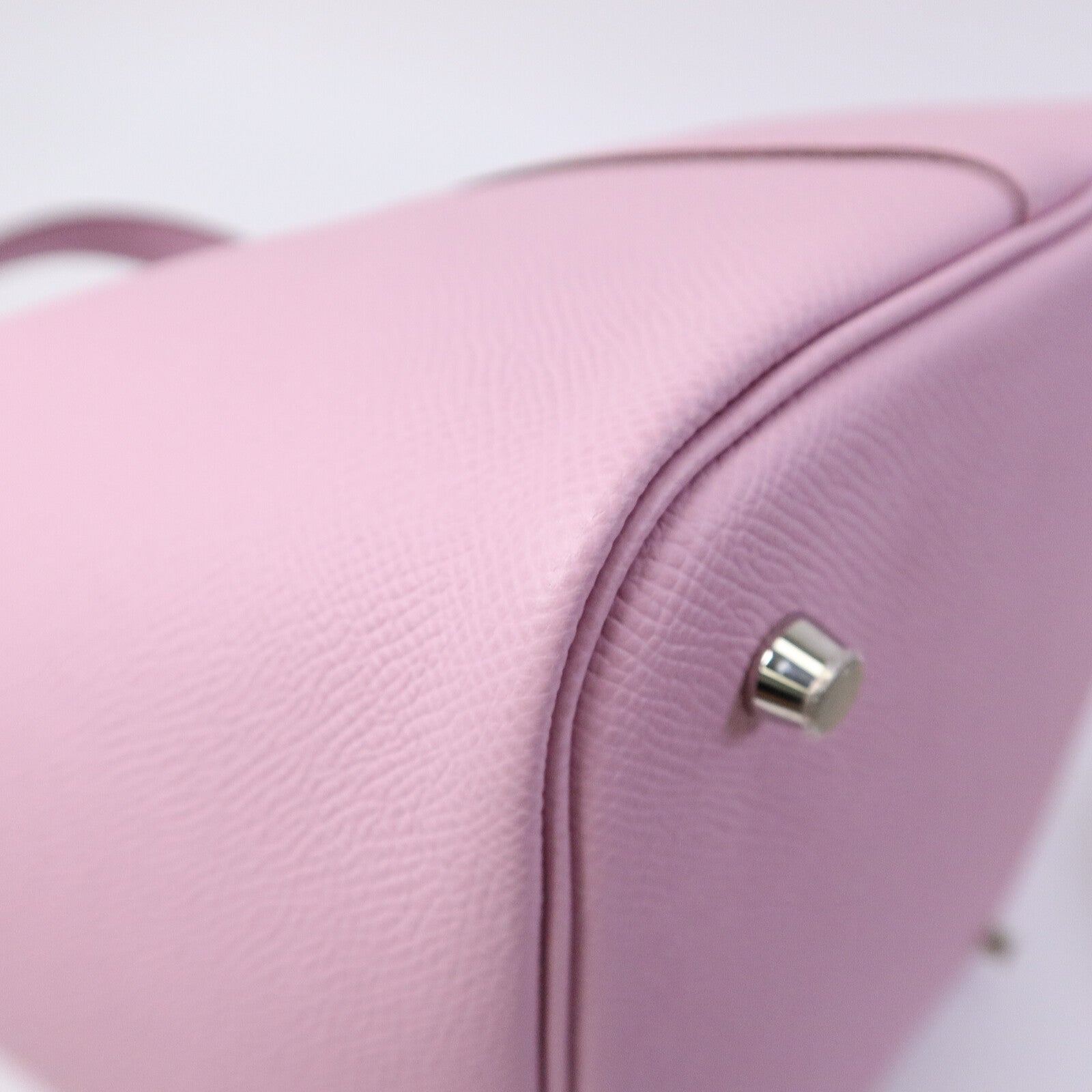 HERMES Epsom皮革Picotin MM手挽袋Mauve Sylvestre