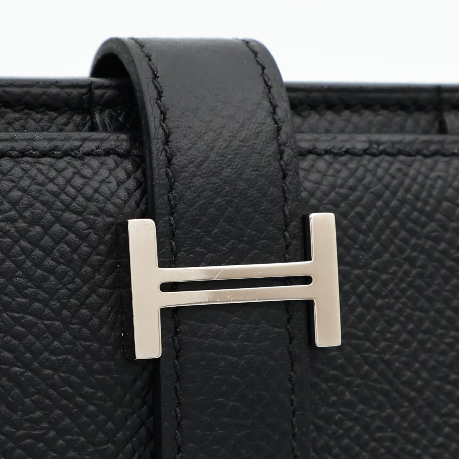 HERMES Epsom皮革Bearn Wallet長錢包Noir