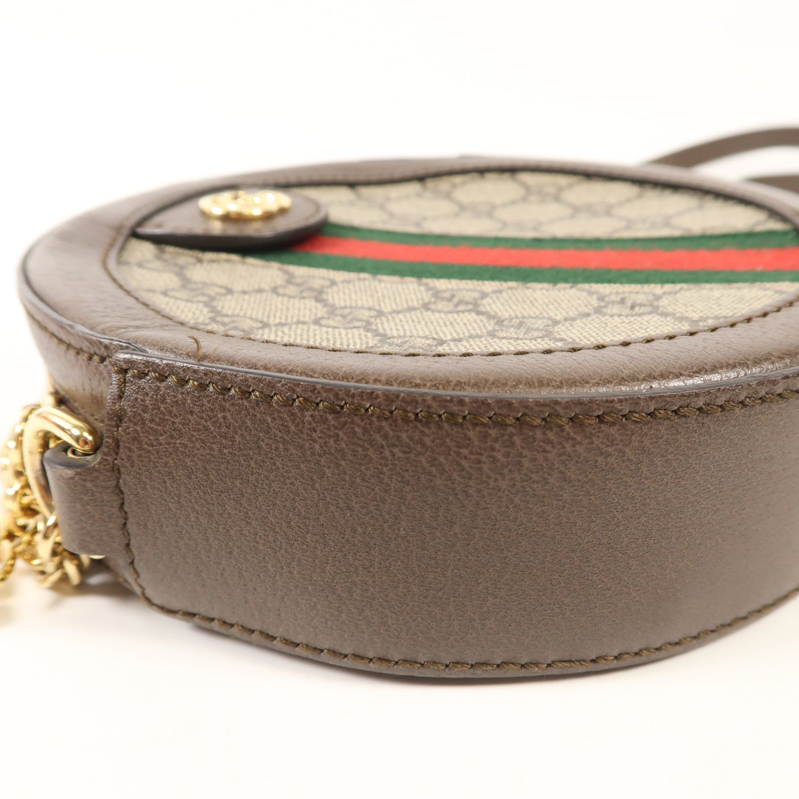 GUCCI 塗層帆布Ophidia金扣鏈帶肩背袋