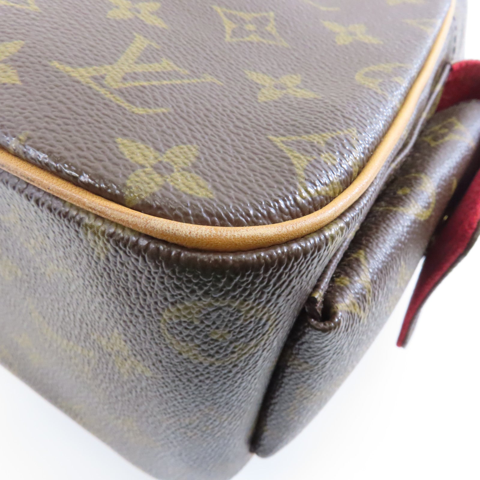 LOUIS VUITTON Monogram Excentri-cite金扣手挽袋啡色