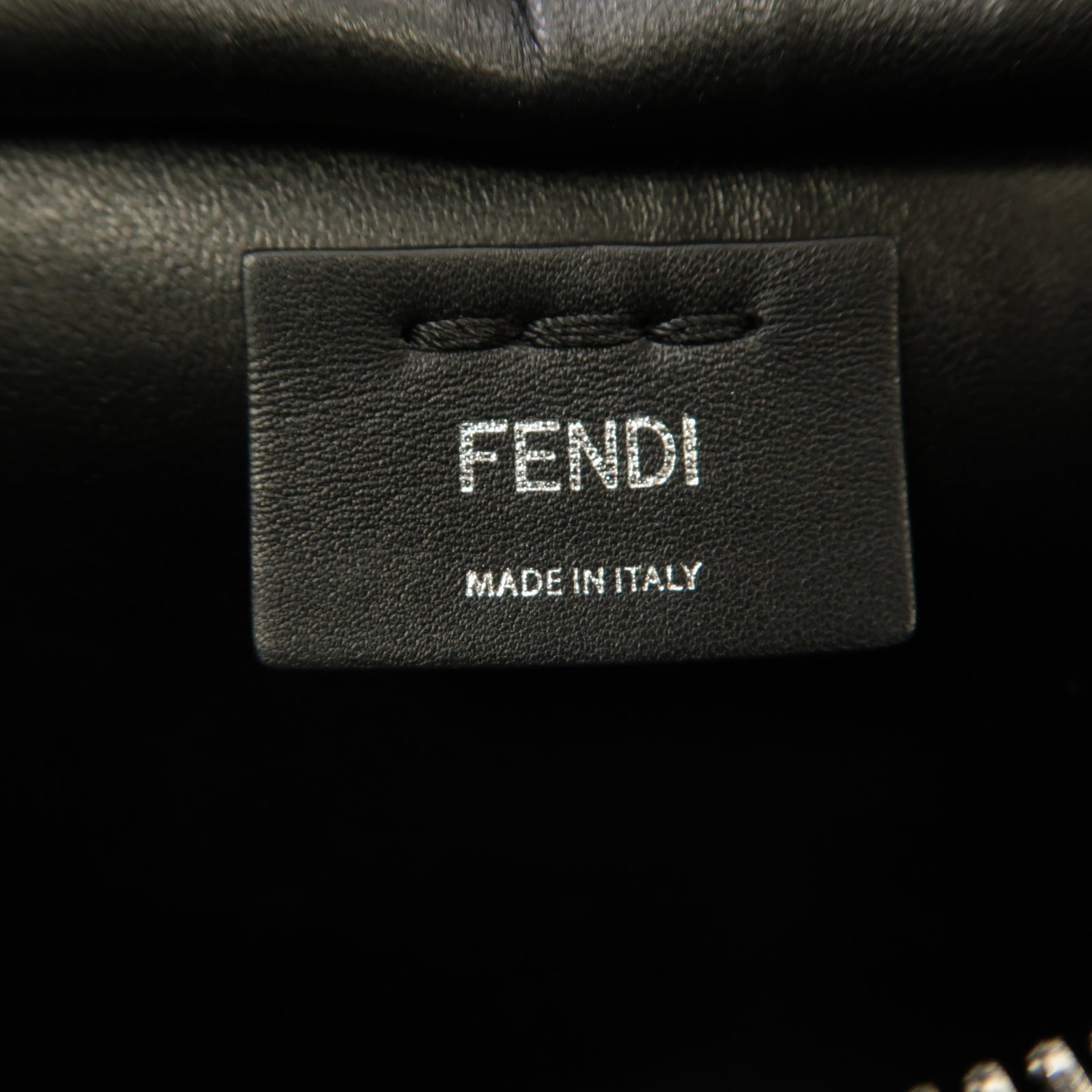 FENDI 【激減優惠】牛皮皮革Mini 3 Jours銀扣手挽肩背兩用袋黑色