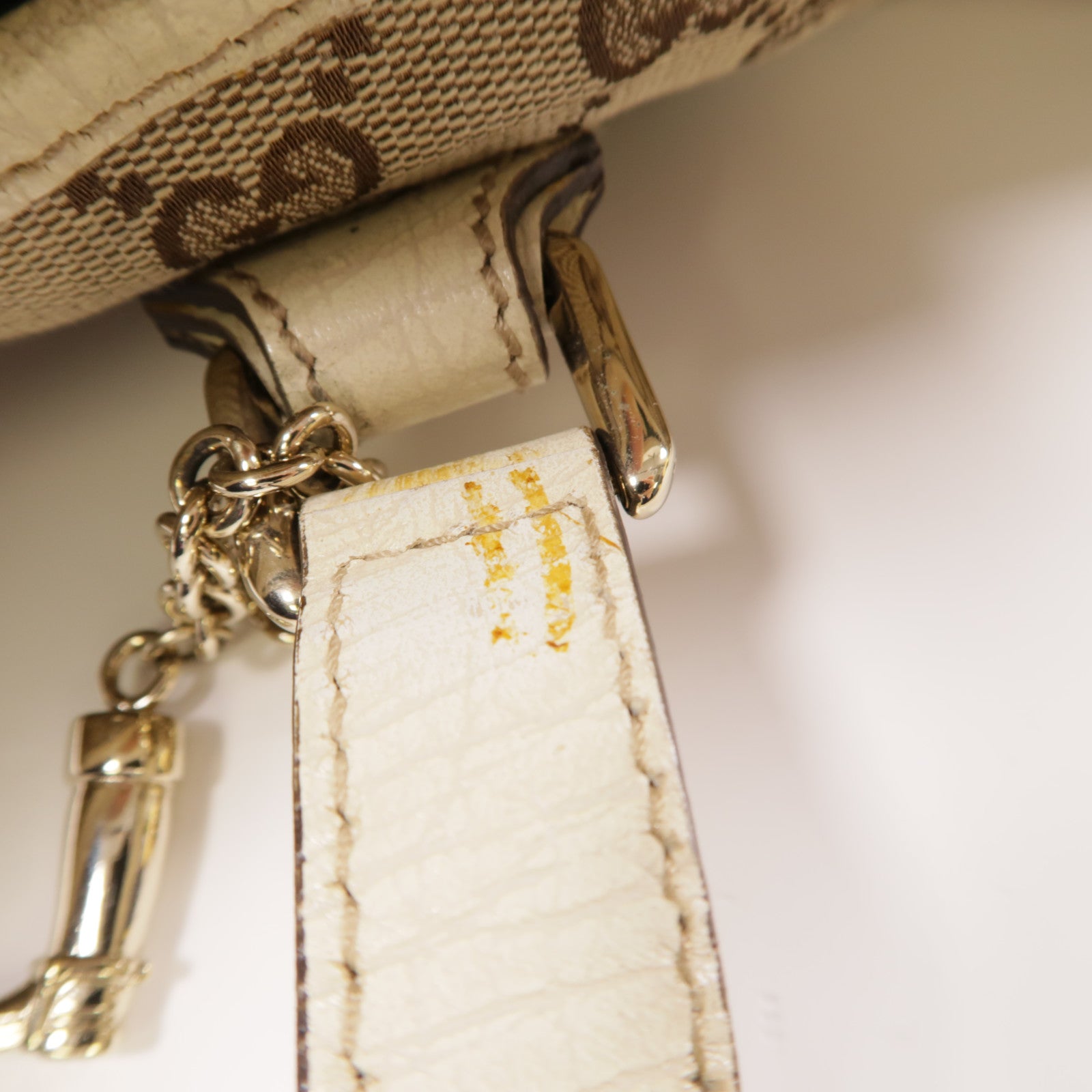 GUCCI GG GHW Sherry Line Tote Bag Shoulder Bag 139260 Canvas Brown