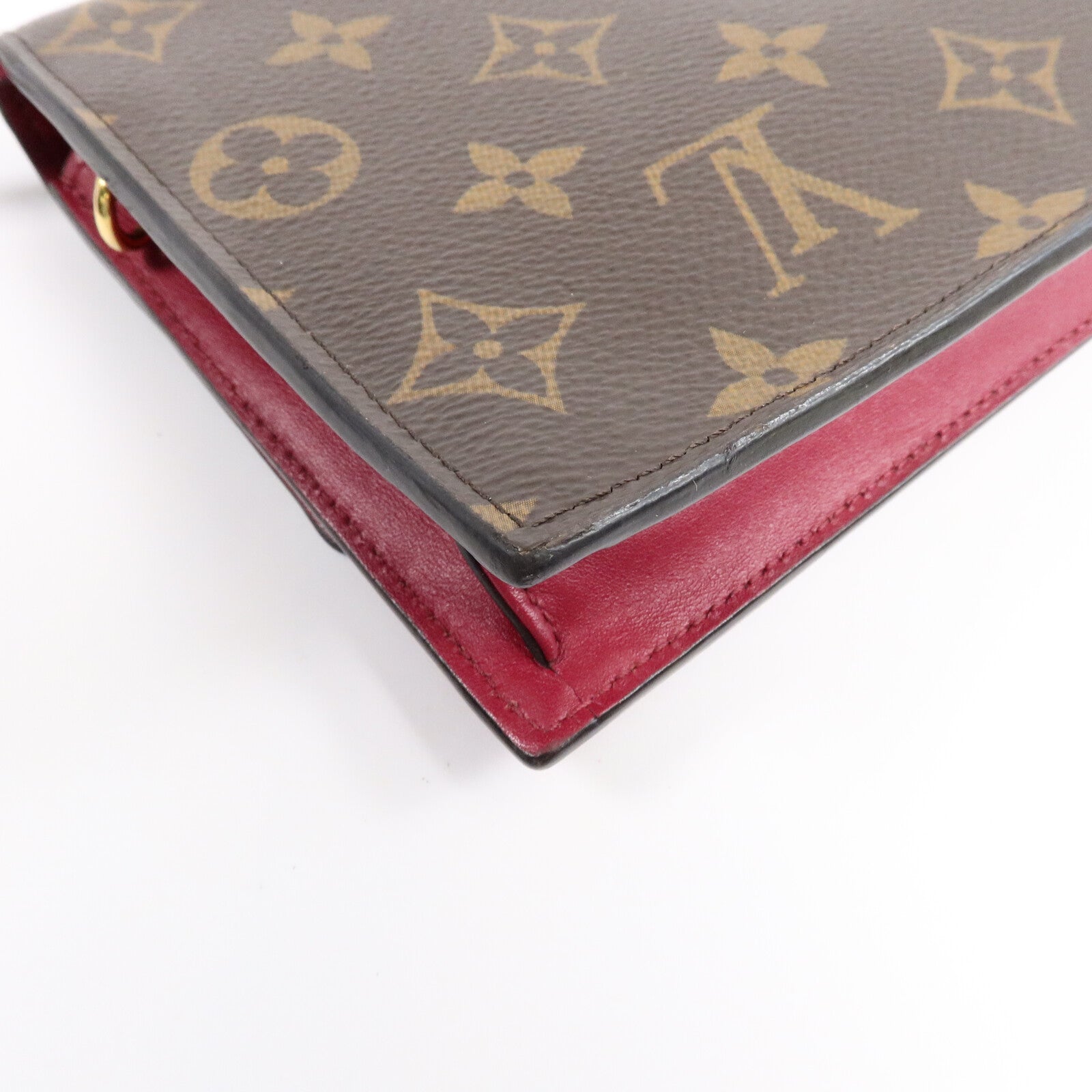 LOUIS VUITTON Monogram Portefeuille Flore鏈帶肩背袋