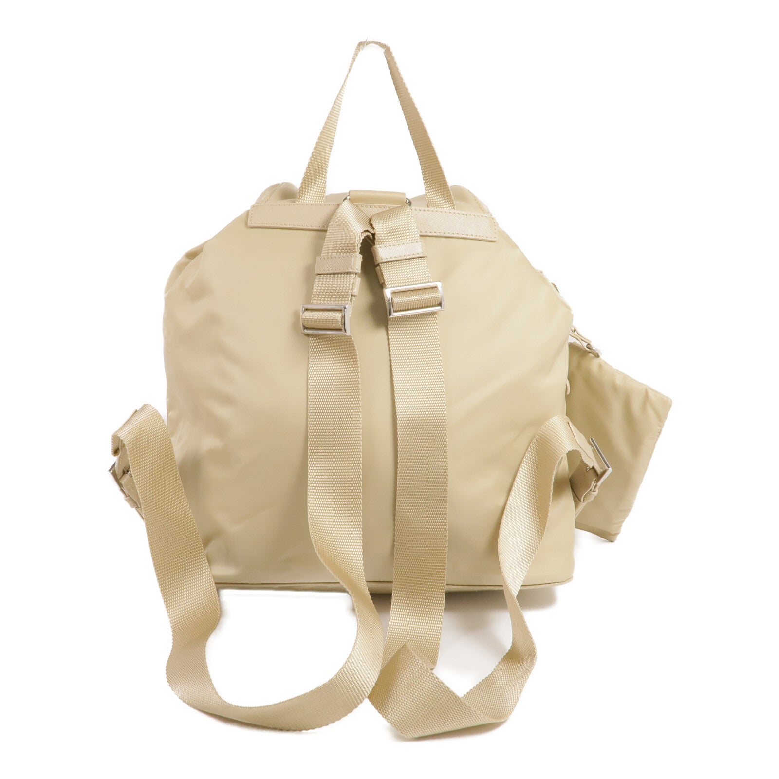 PRADA 尼龍Backpack銀扣背包