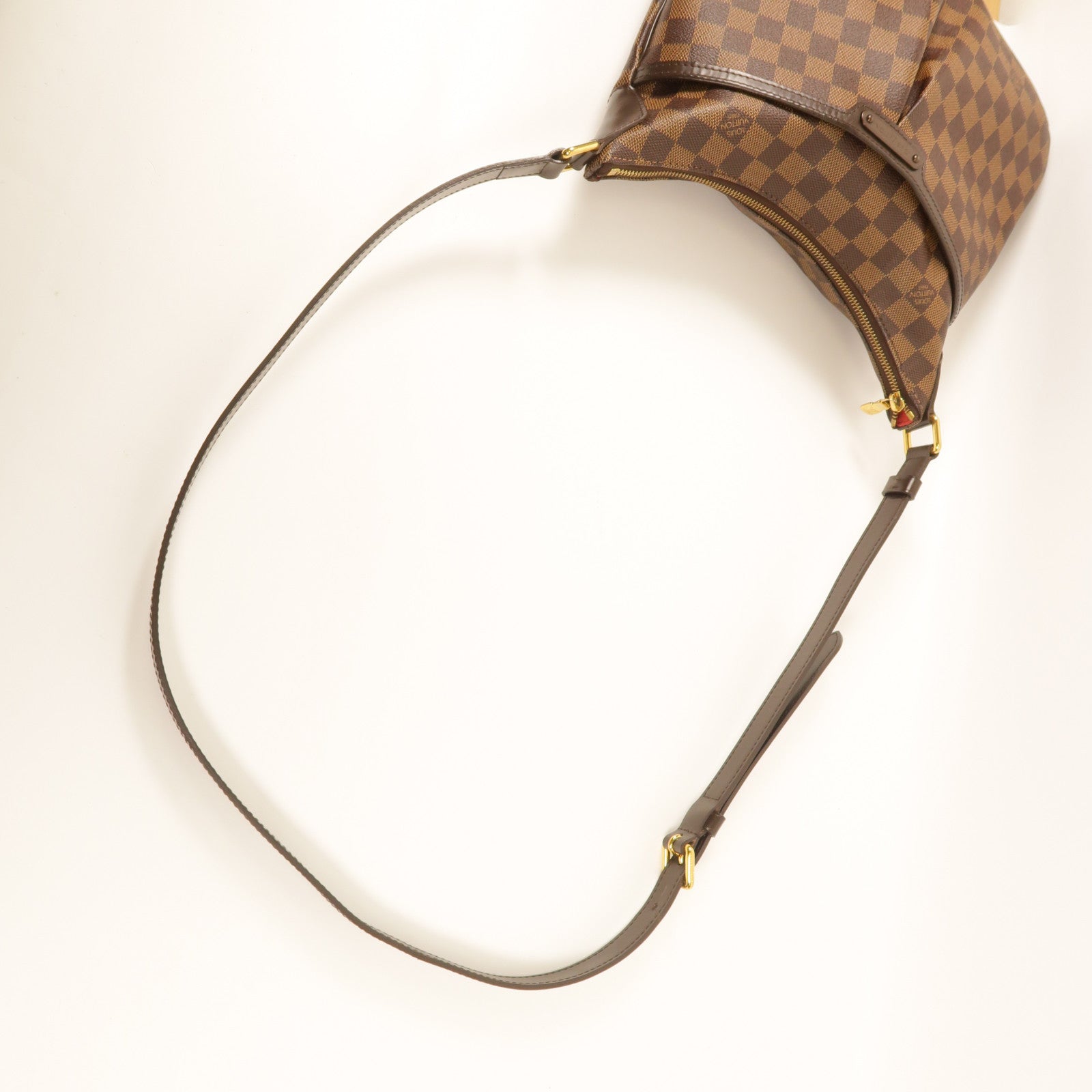 LOUIS VUITTON Damier Bloomsbury PM金扣肩背袋