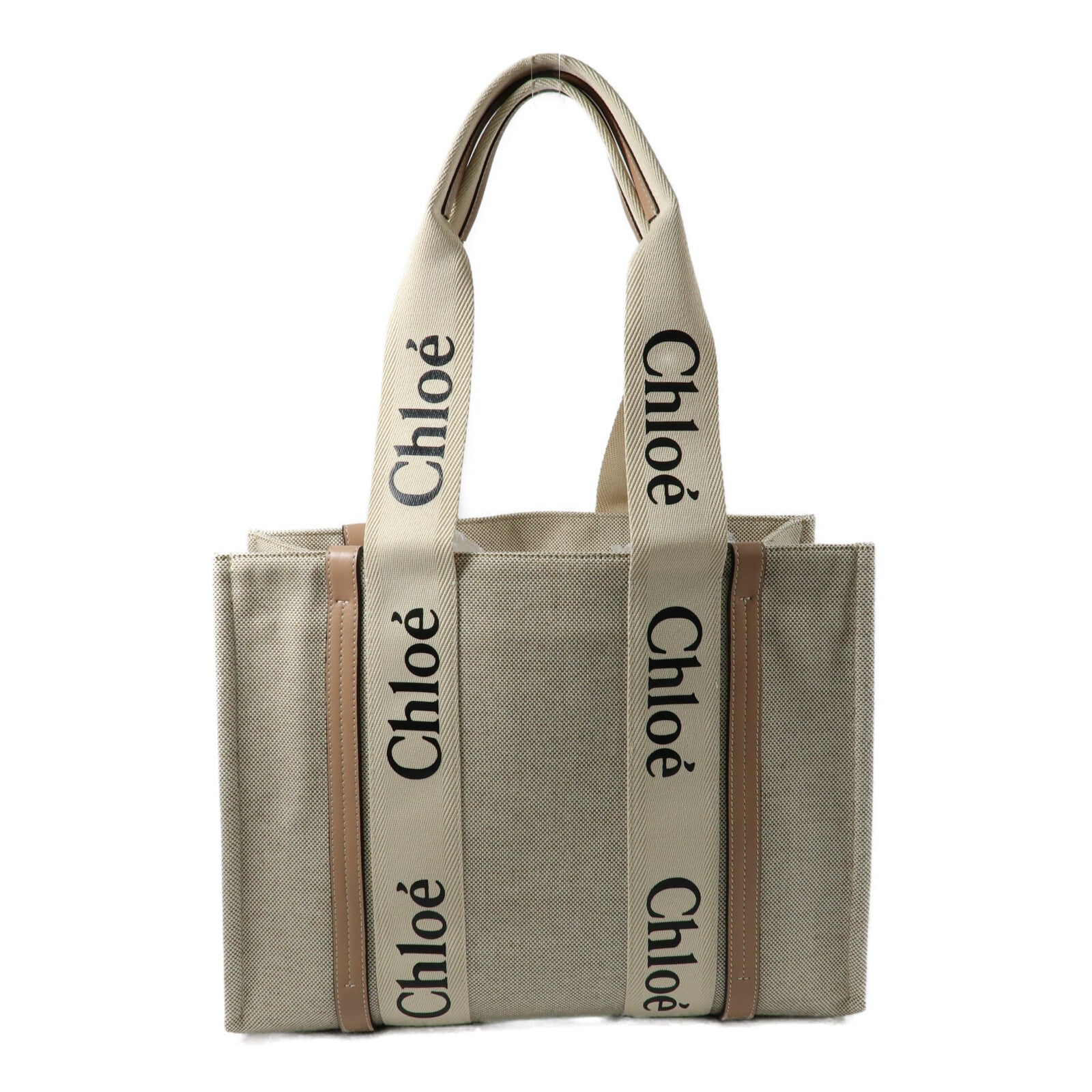 Chloe 帆布Woody Tote Bag手挽袋