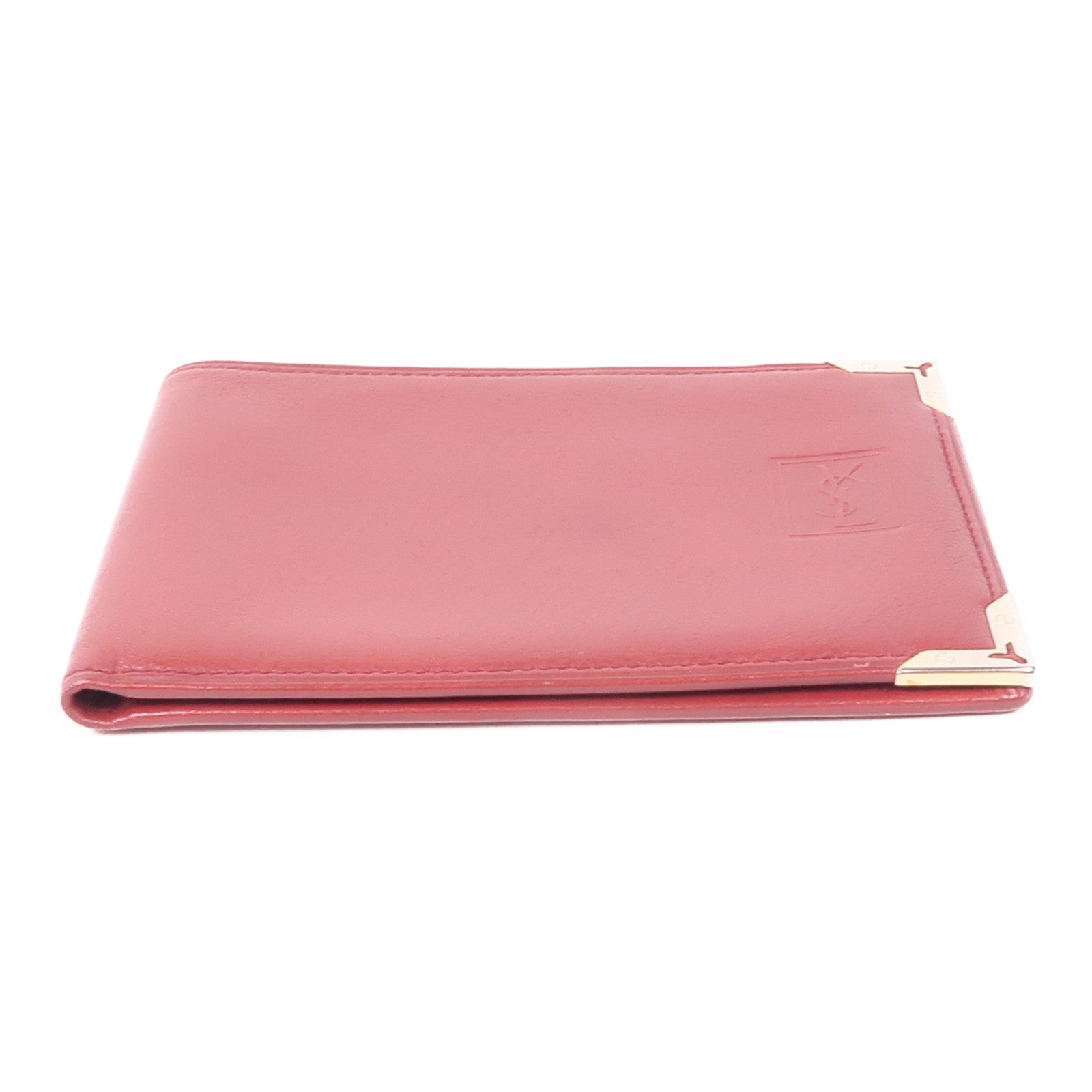 YVES SAINT LAURENT 皮革Wallet金扣錢包