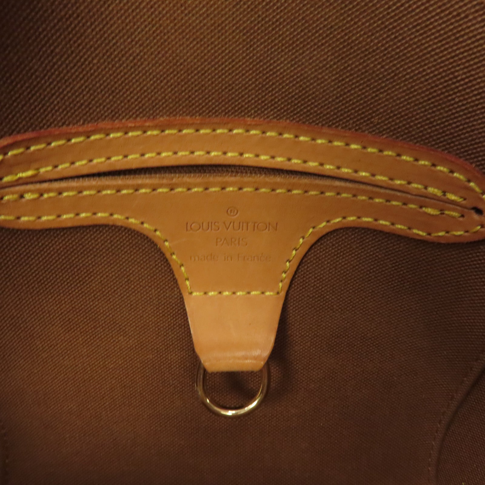 LOUIS VUITTON Monogram Ellipse PM金扣手挽袋啡色