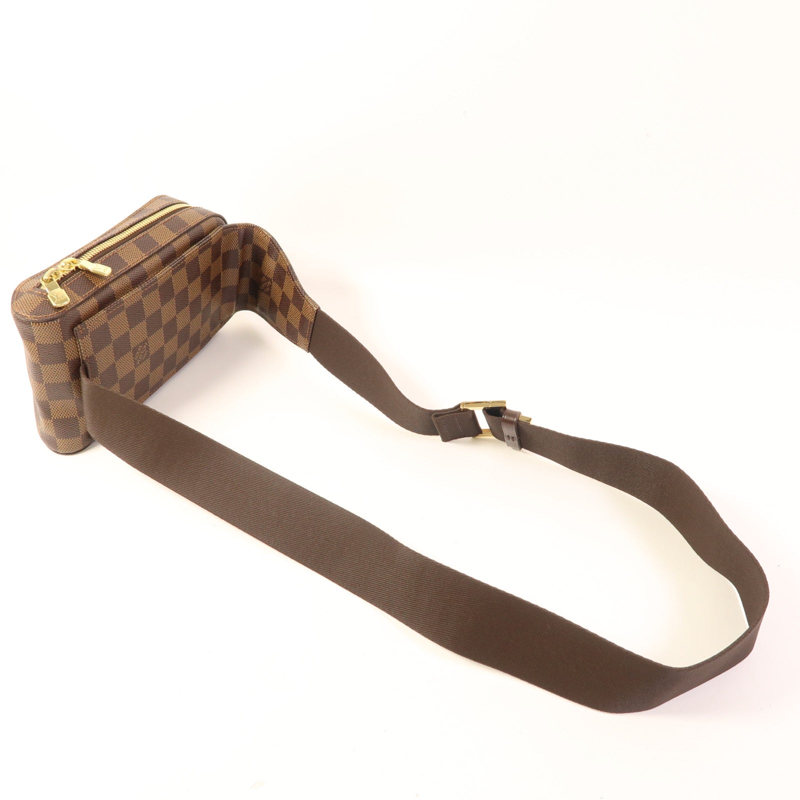 LOUIS VUITTON Damier Geronimos金扣腰包