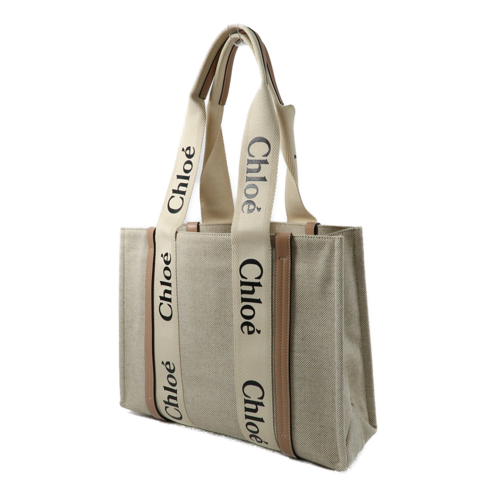 Chloe 帆布Woody Tote Bag手挽袋