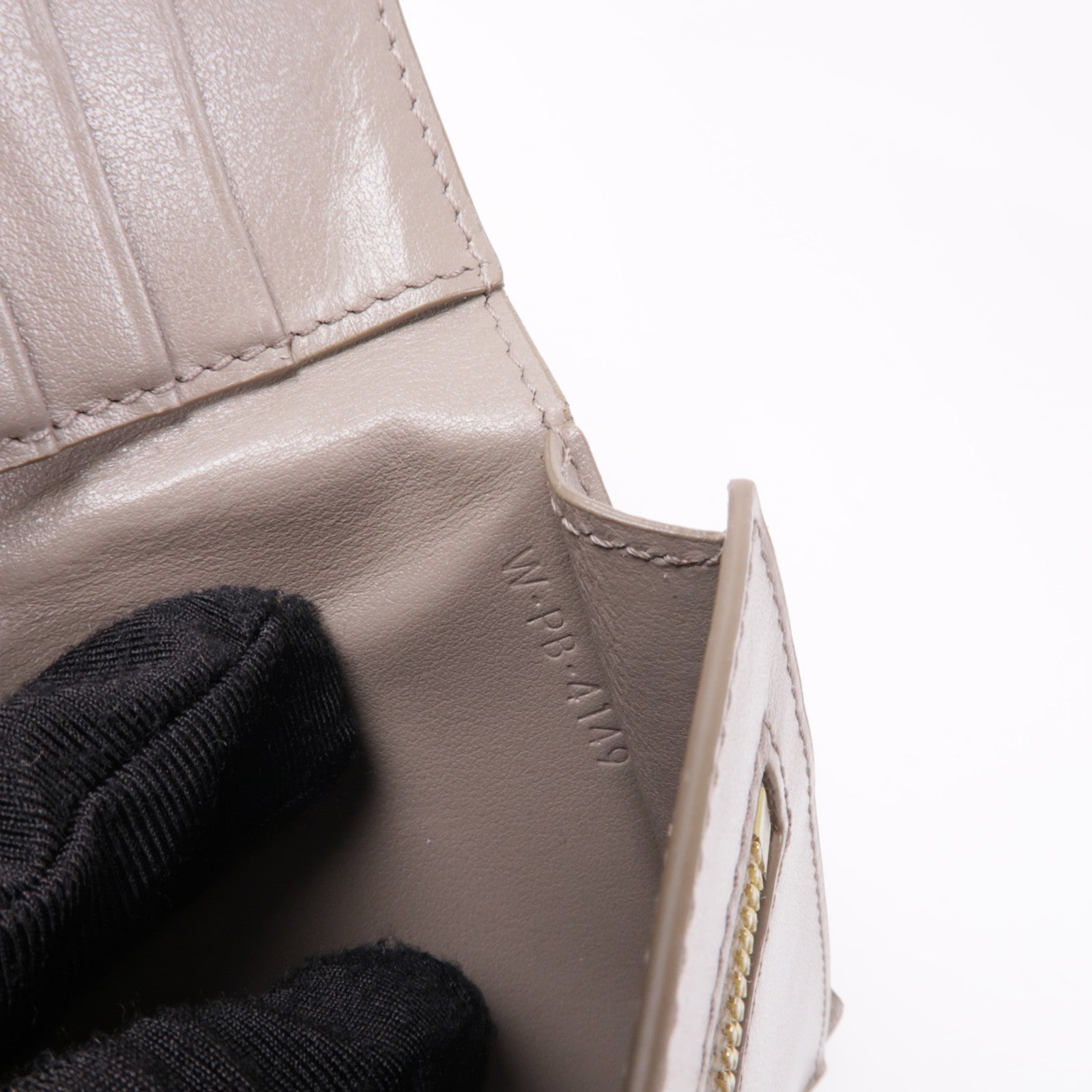 CELINE 牛皮皮革Wallet金扣錢包