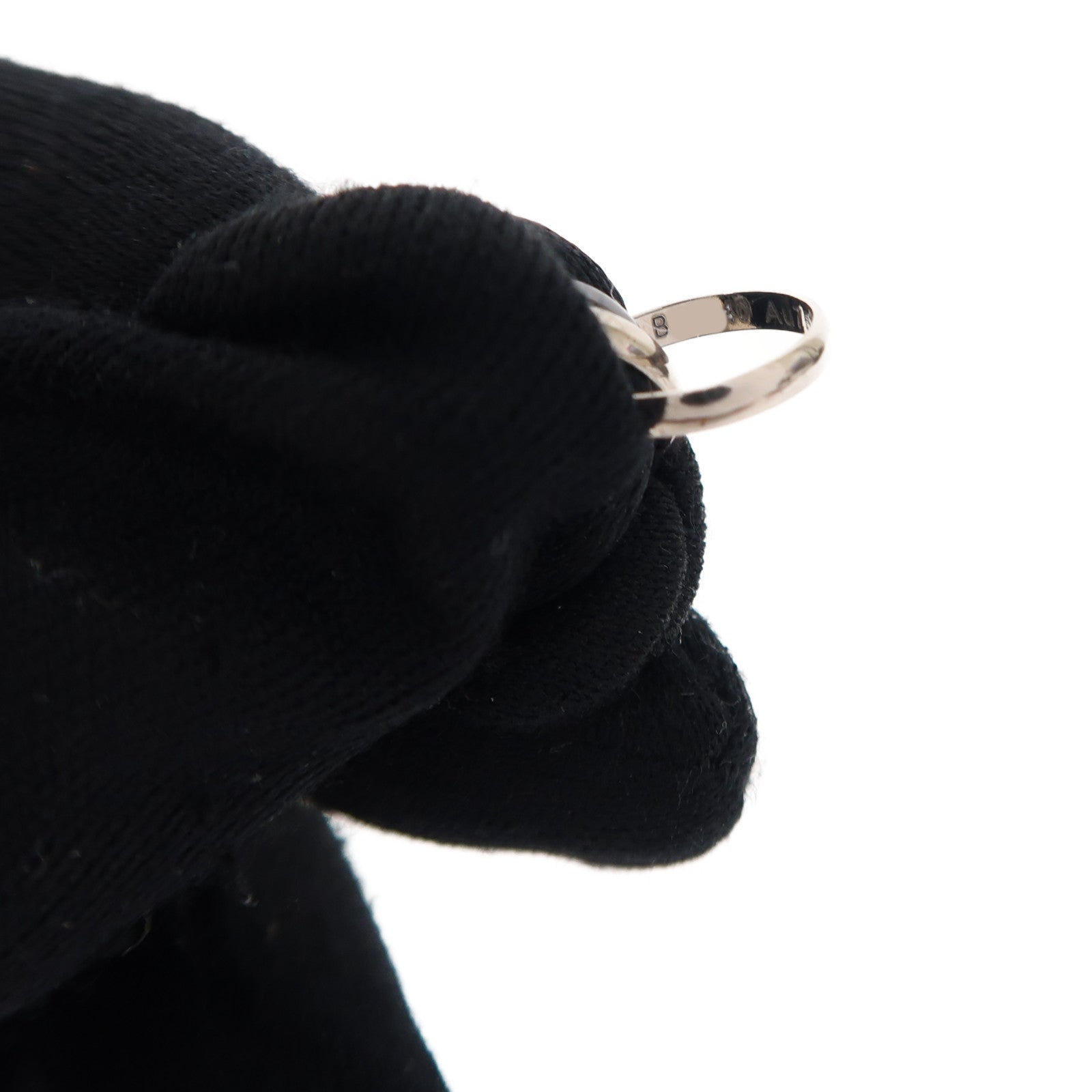 CARTIER 18K白金/陶瓷Trinity Bracelet手鏈黑色