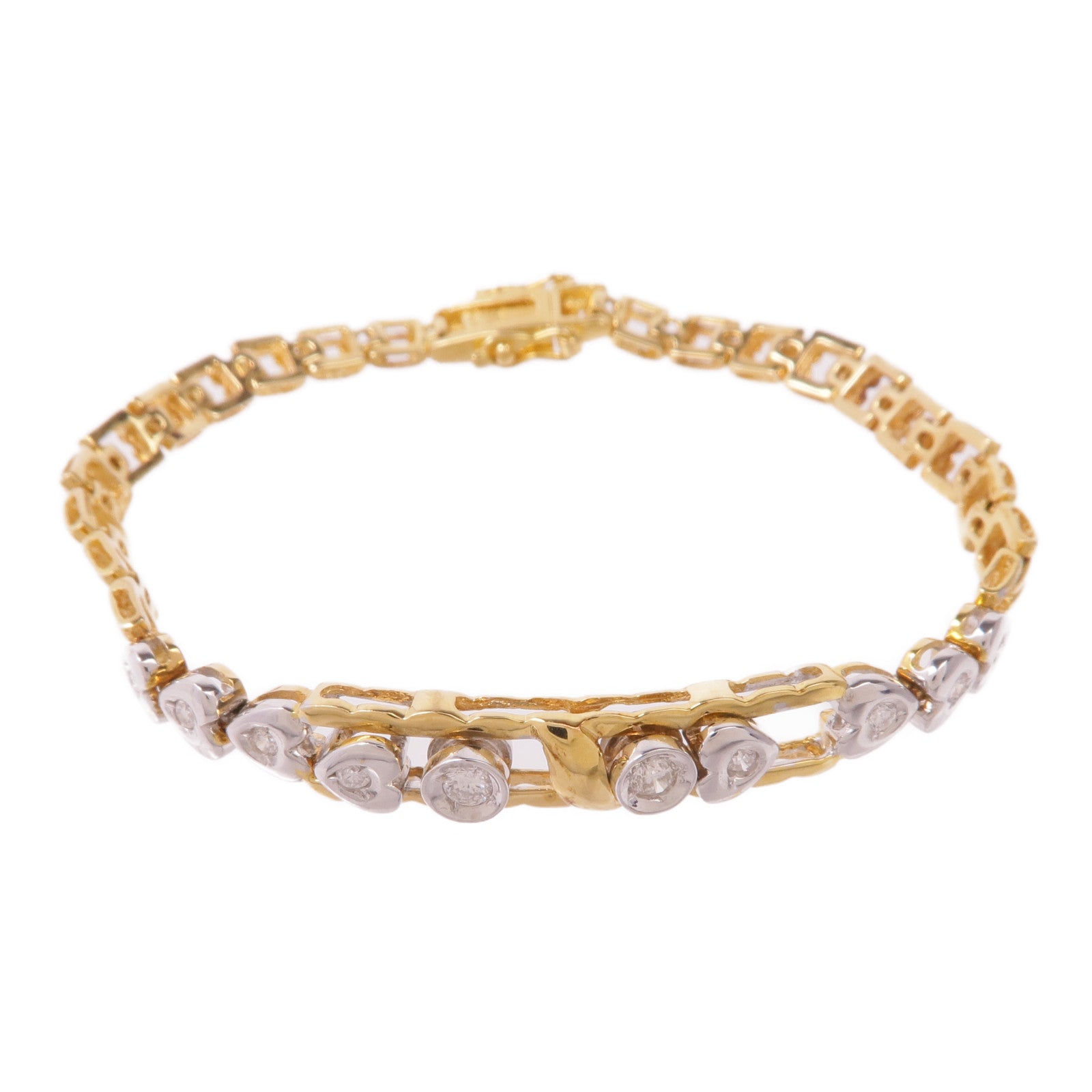 JEWELRY 18K黃金/白金Diamond Bracelet鑽石手鏈