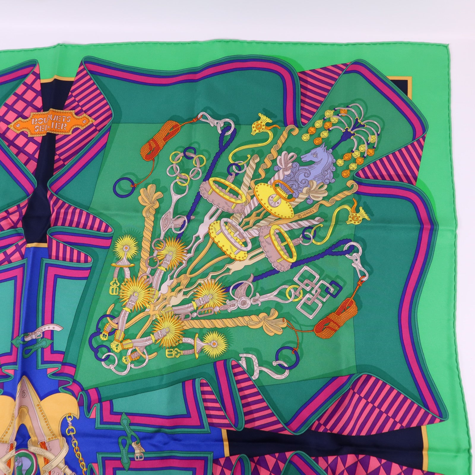 HERMES 絲質Scarf 90X90絲巾