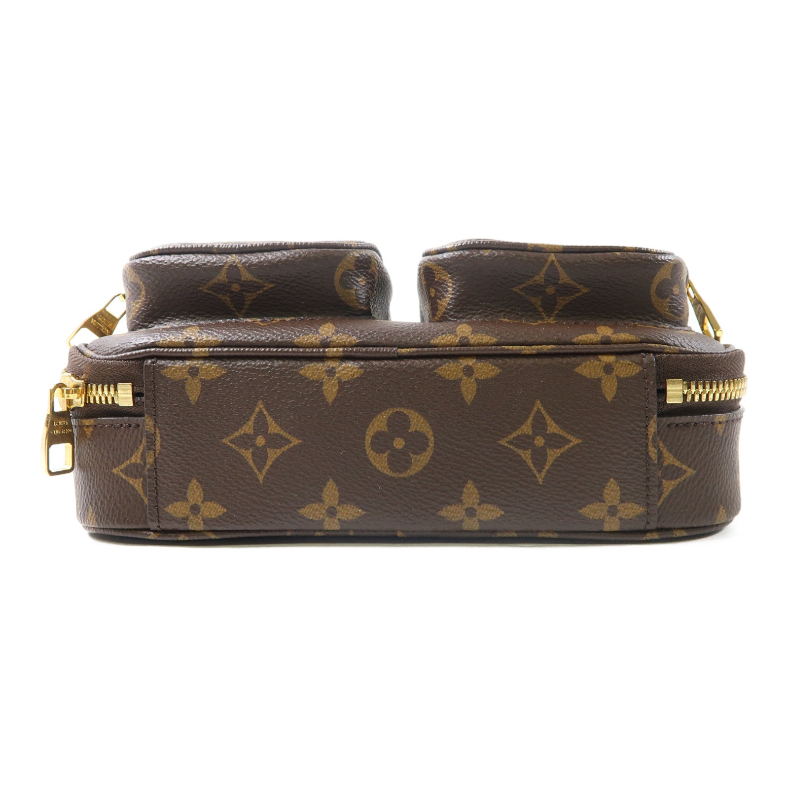 LOUIS VUITTON Monogram Utility金扣手挽肩背兩用袋啡色