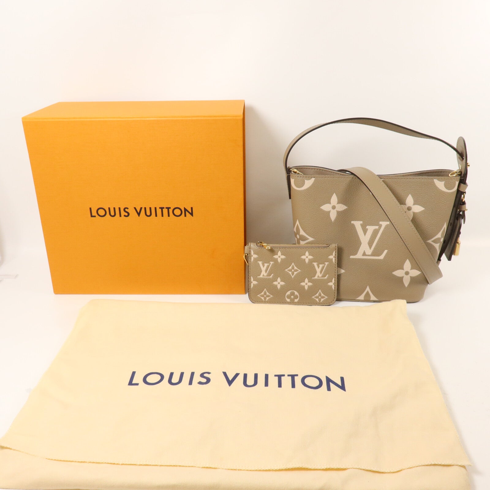 LOUIS VUITTON Monogram Empreinte All in BB手挽肩背兩用袋
