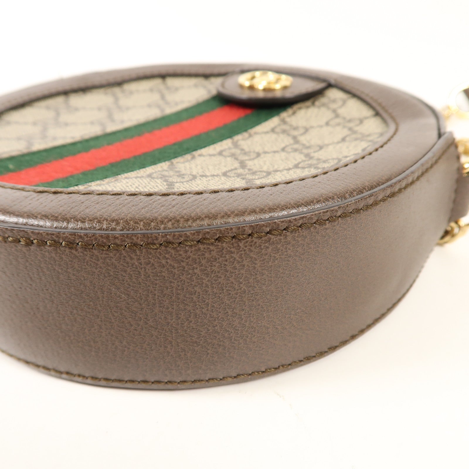 GUCCI 塗層帆布Ophidia金扣鏈帶肩背袋