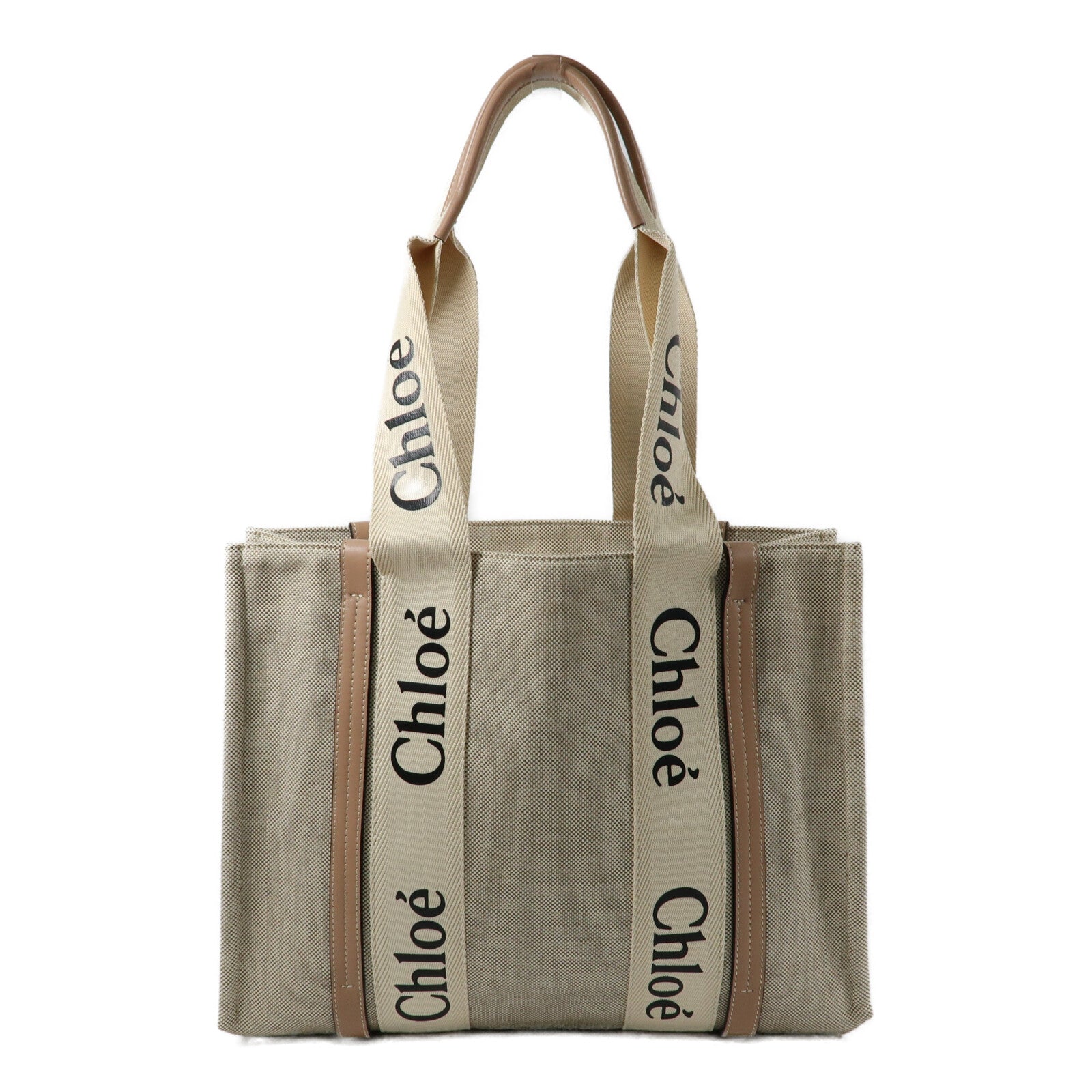 Chloe 帆布Woody Tote Bag手挽袋