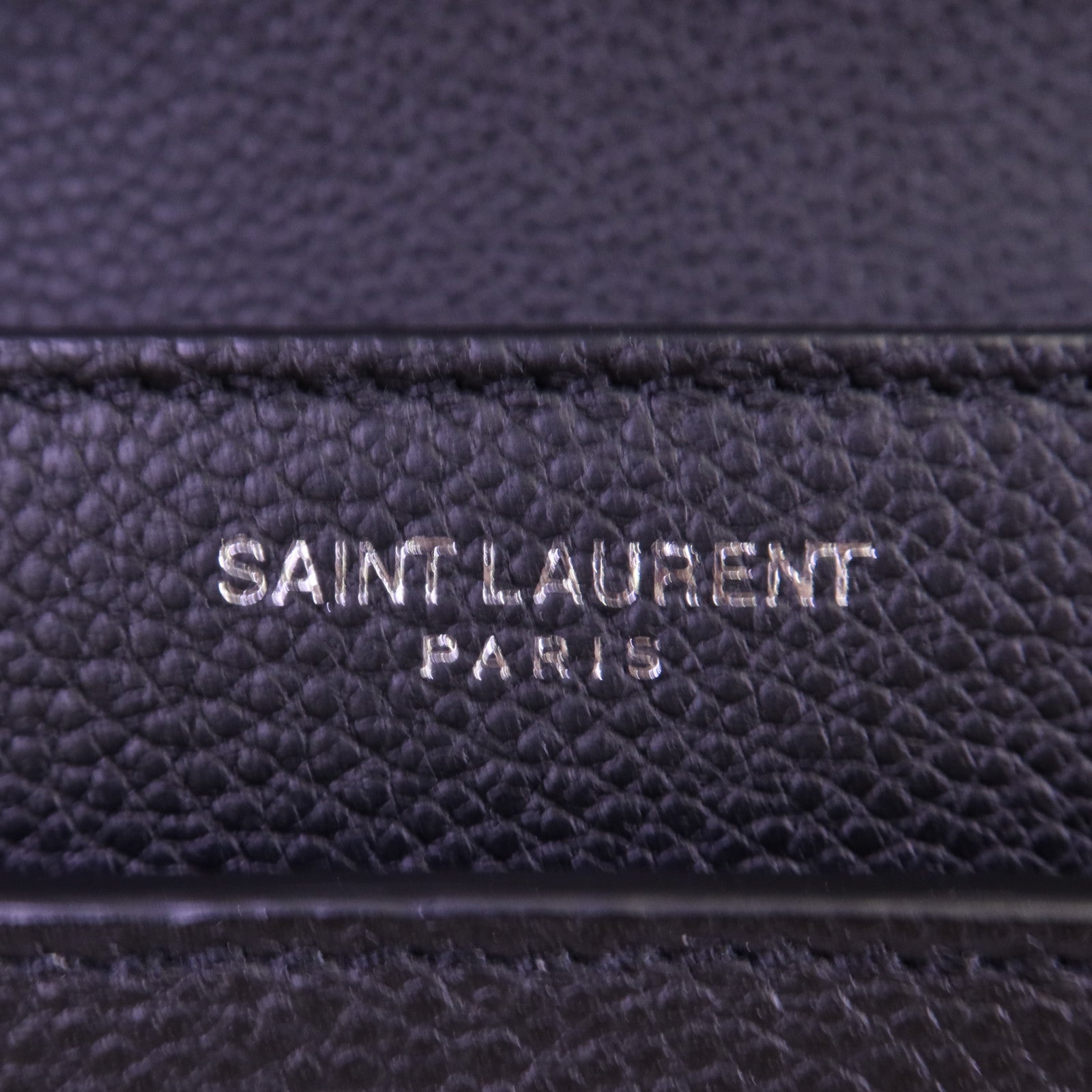 SAINT LAURENT 牛皮皮革Sunset銀扣鏈帶肩背袋