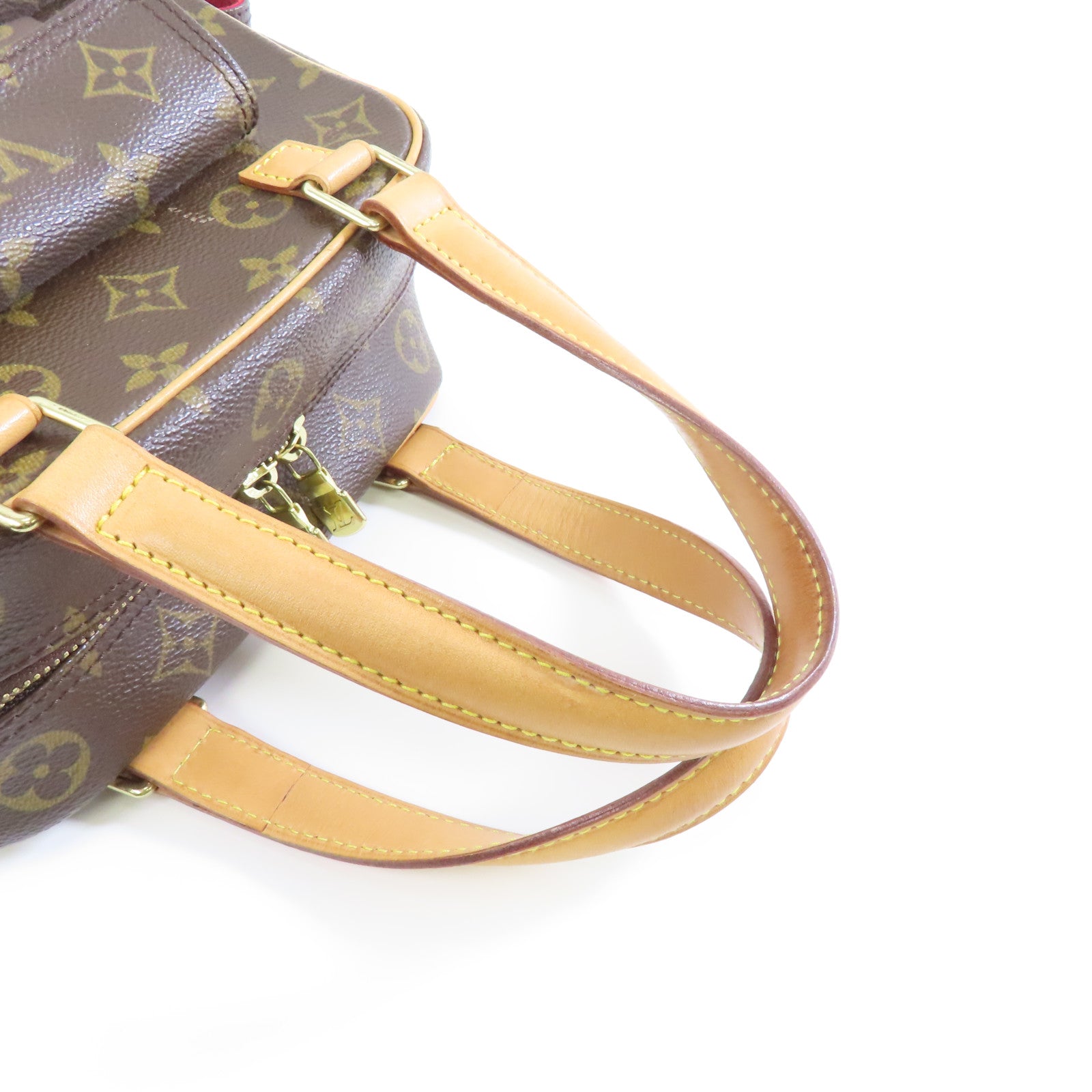 LOUIS VUITTON Monogram Excentri-cite金扣手挽袋啡色