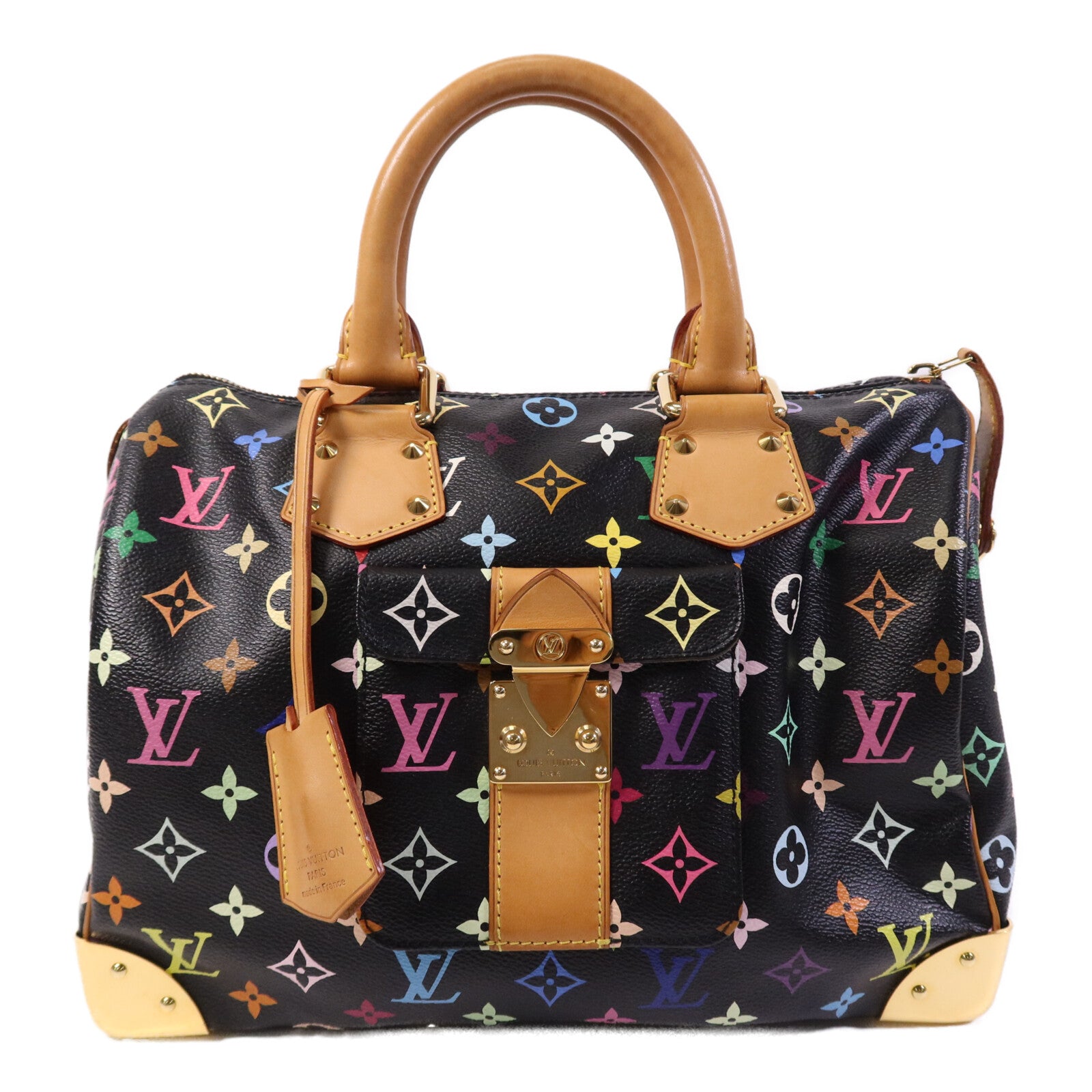 LOUIS VUITTON Monogram Multicolour Speedy 30金扣手挽袋