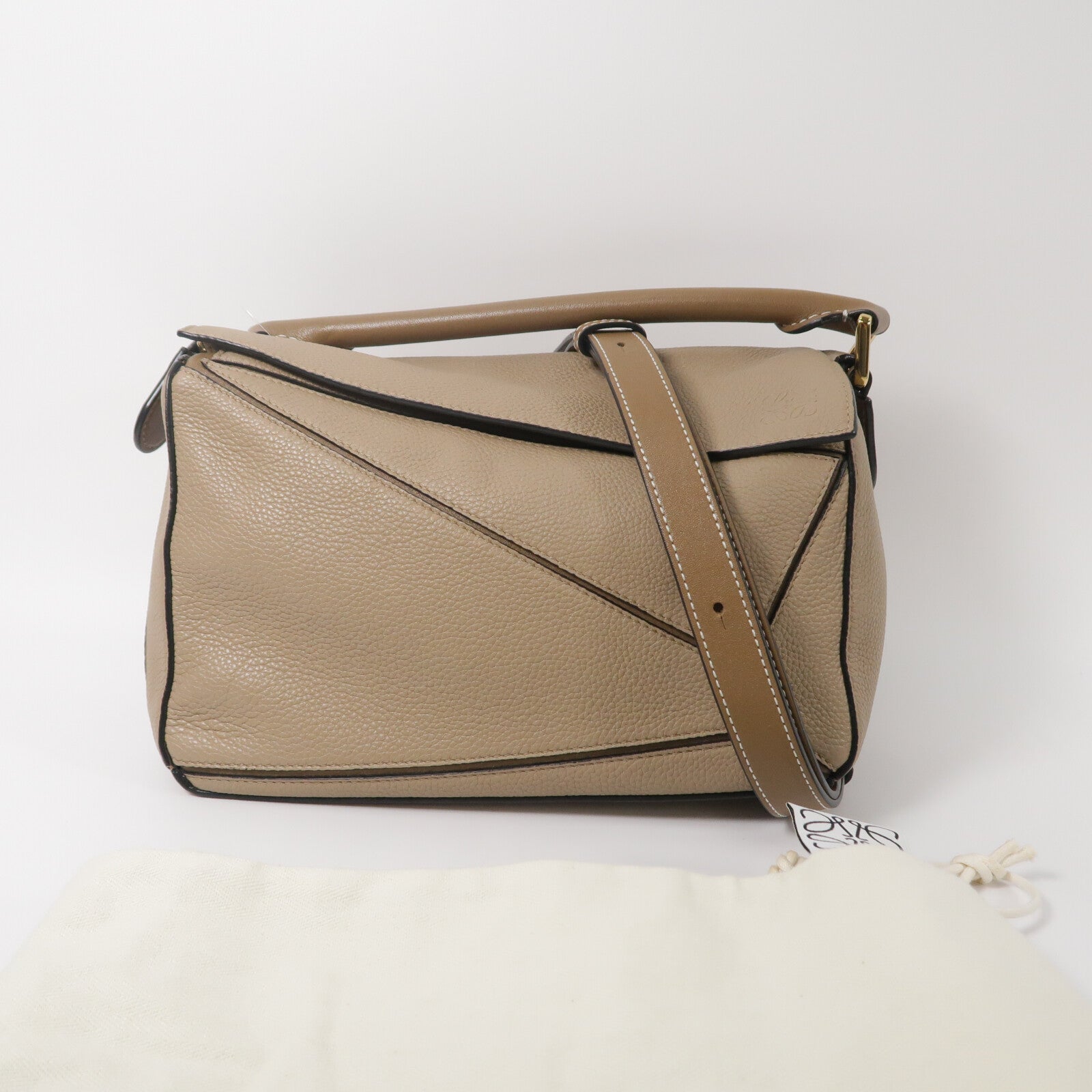 LOEWE 牛皮皮革Puzzle Small手挽肩背兩用袋