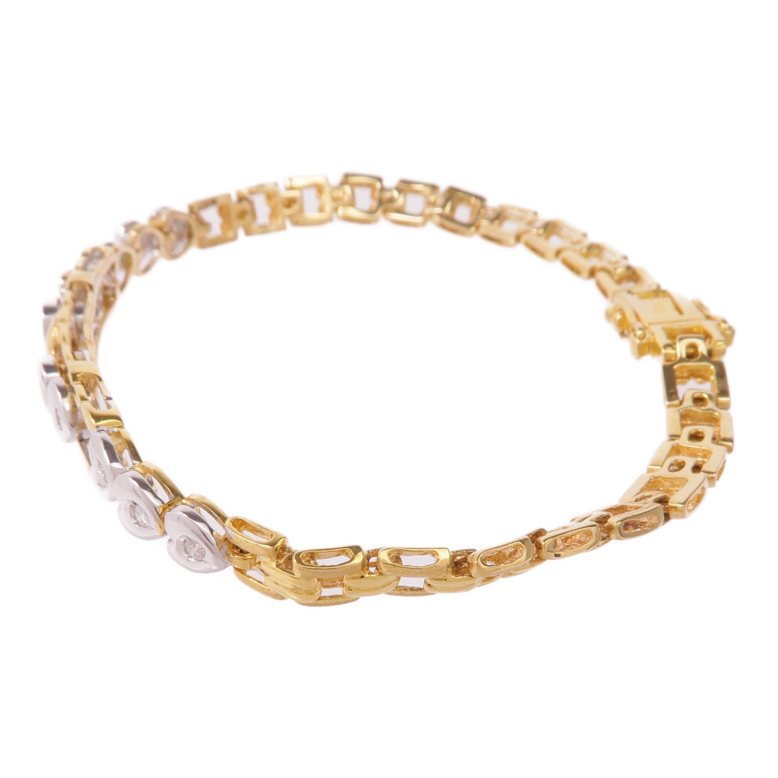 JEWELRY 18K黃金/白金Diamond Bracelet鑽石手鏈
