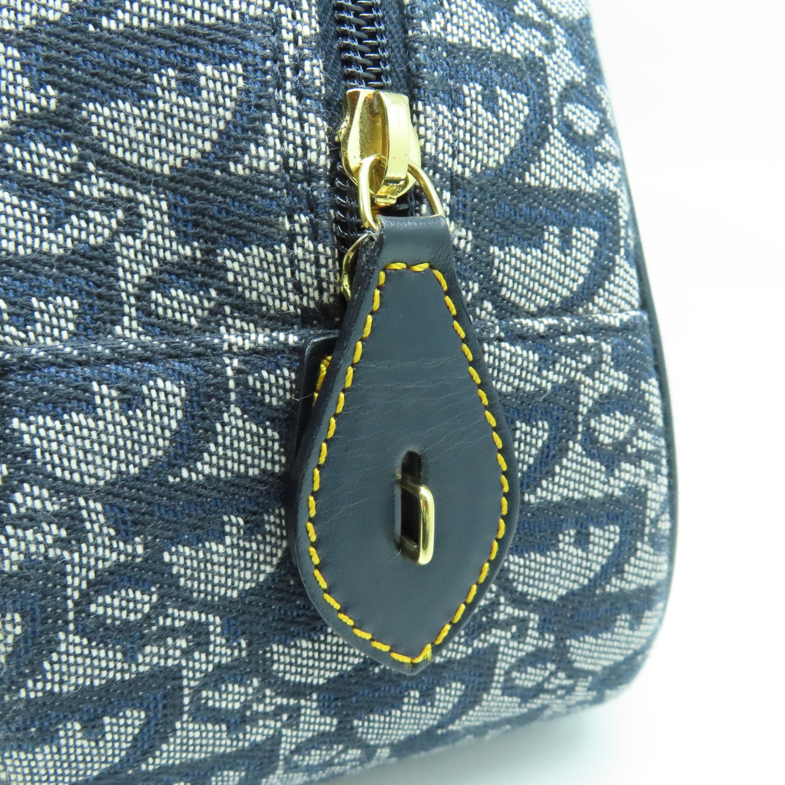Dior 帆布Hand Bag金扣手挽袋藍色